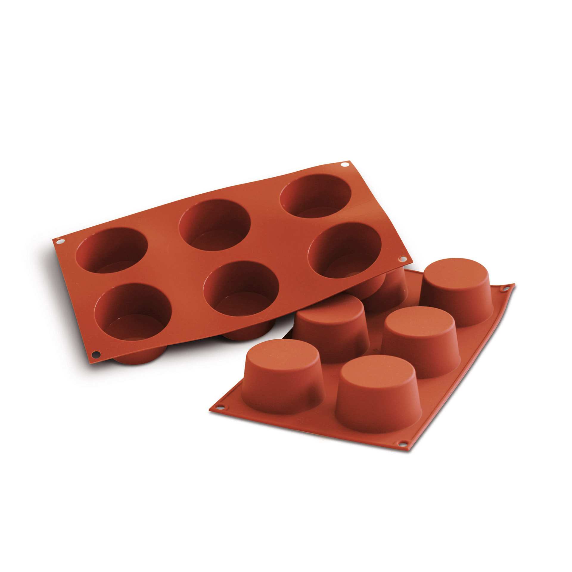Backform - Muffin Medium - Abm. 17,5 x 30,0 x 3,8 cm - Inhalt 6 x 0,119 l - GN 1/3 (325 x 176 mm) - Silikon - 115221-C