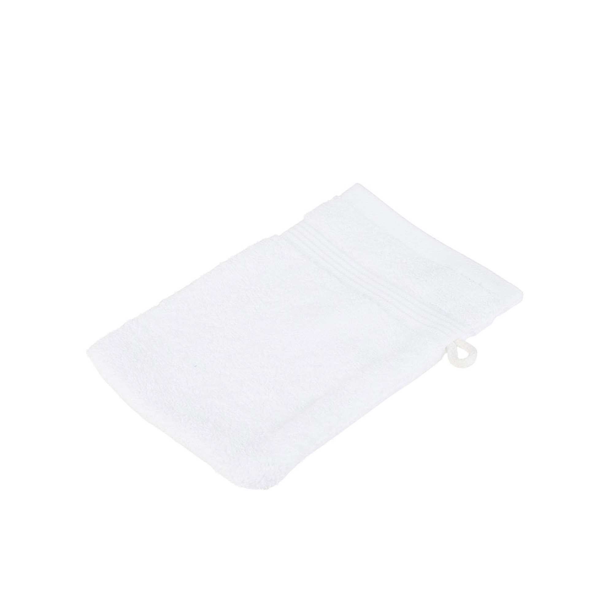 Waschhandschuh - Uni - Serie NEW YORK - weiß - Abm. 17 x 24 cm - Baumwolle - 550-0000-1-D