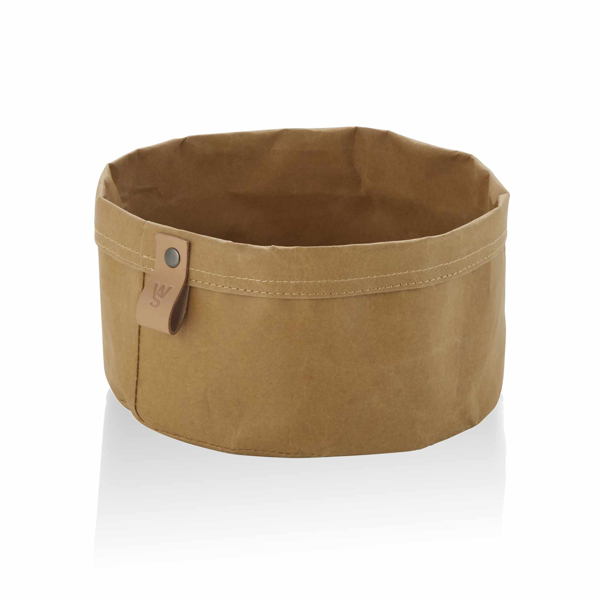 Brottasche - Serie Craft & Crumble - khaki - Höhe 12,0 cm - Ø 20,0 cm - Kraftpaper