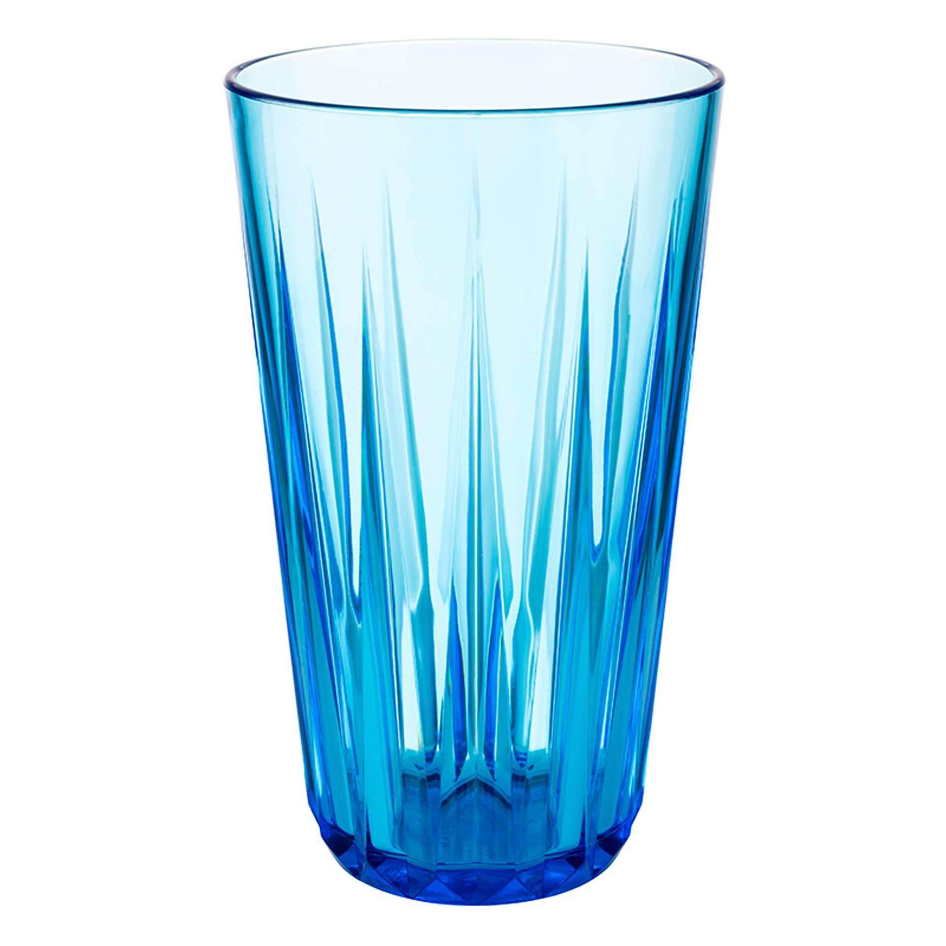 Trinkbecher - Serie Crystal - blau - Abm. 15,5 cm - Ø 9,0 cm - Inhalt 0,50 l - Tritan - 10515-B