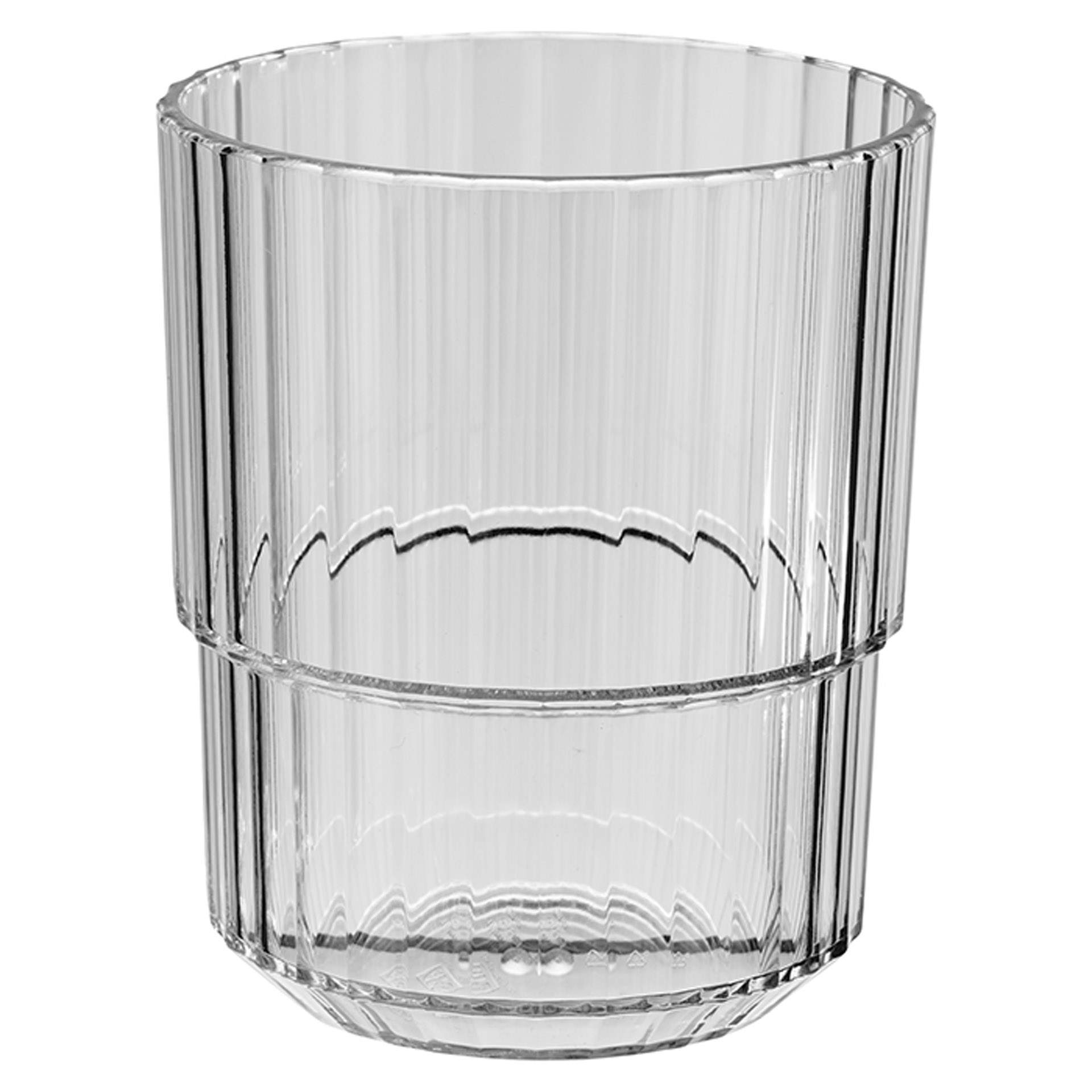 Trinkbecher - Serie Linea - grau - Höhe 10,0 cm - Ø 8,5 cm - Inhalt 0,30 l - Tritan - 10567-B