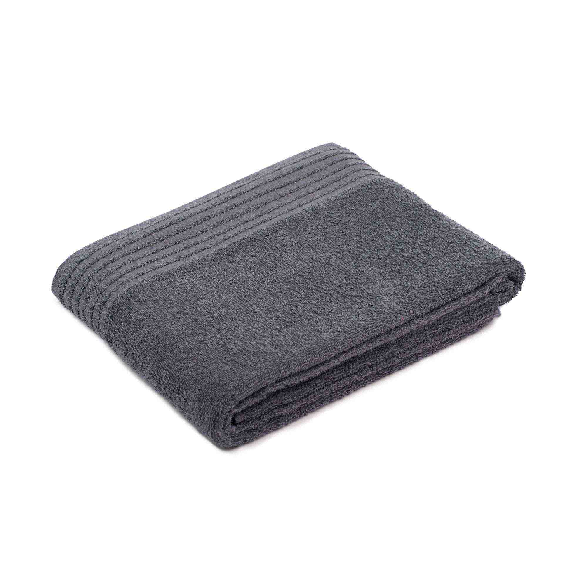 Badetuch - Serie Frottier-Hamburg - anthrazit - Abm. 100 x 150 cm - Baumwolle - 168-91-6-D