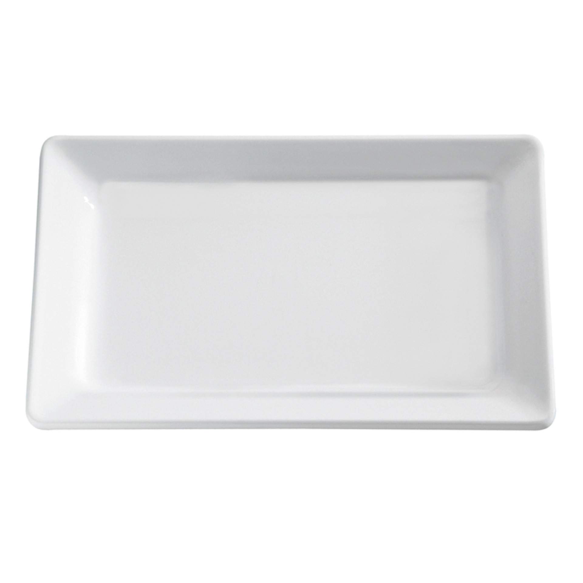 Tablett - Bäcker-Maß - Serie Pure - weiß - rechteckig - Abm. 40 x 30 x 3 cm - Melamin - 83597-B