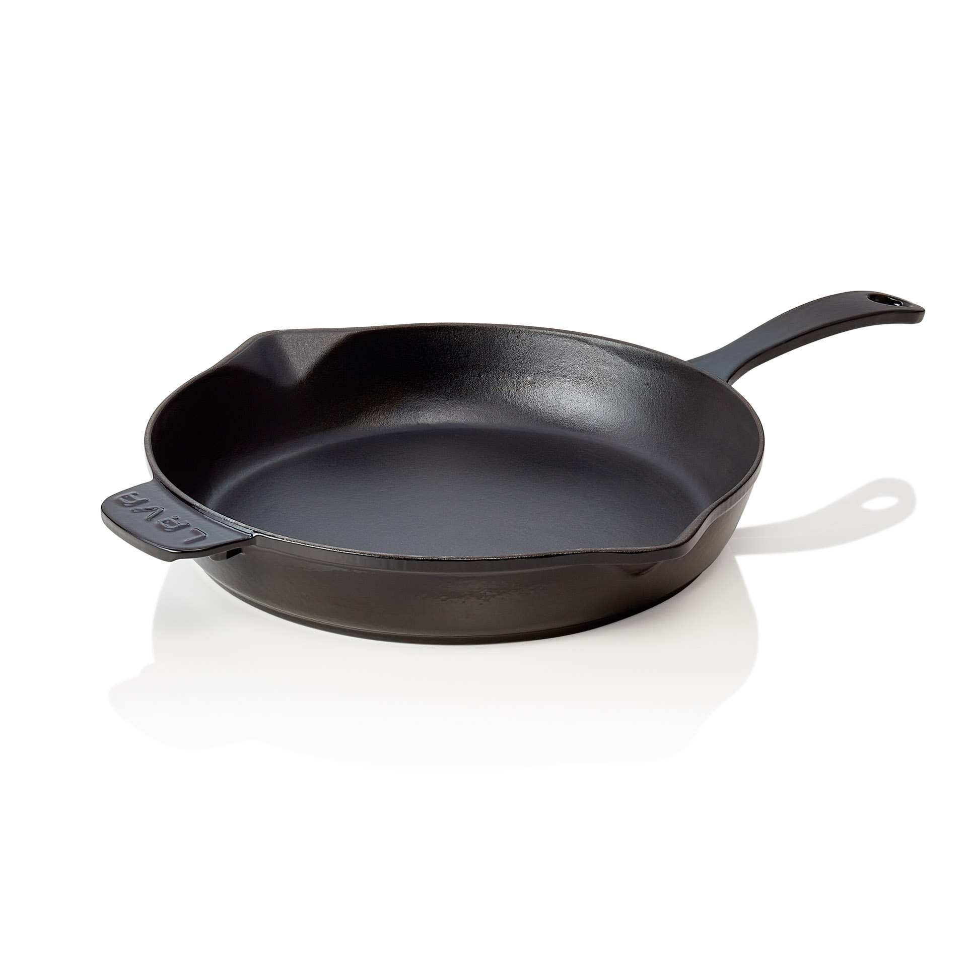 Pfanne - mit angegossenem Stielgriff - Serie Lava - schwarz - rund - Höhe 5,3 cm - Ø 28,5 cm - 364103028-A