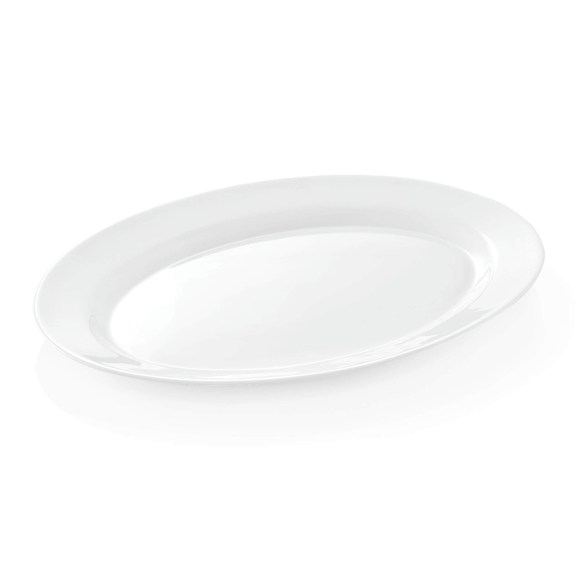 Servierplatte - glatte Form - Serie Uni - oval - Abm. 30 x 21,0 cm - Opalglas - 9232300-A