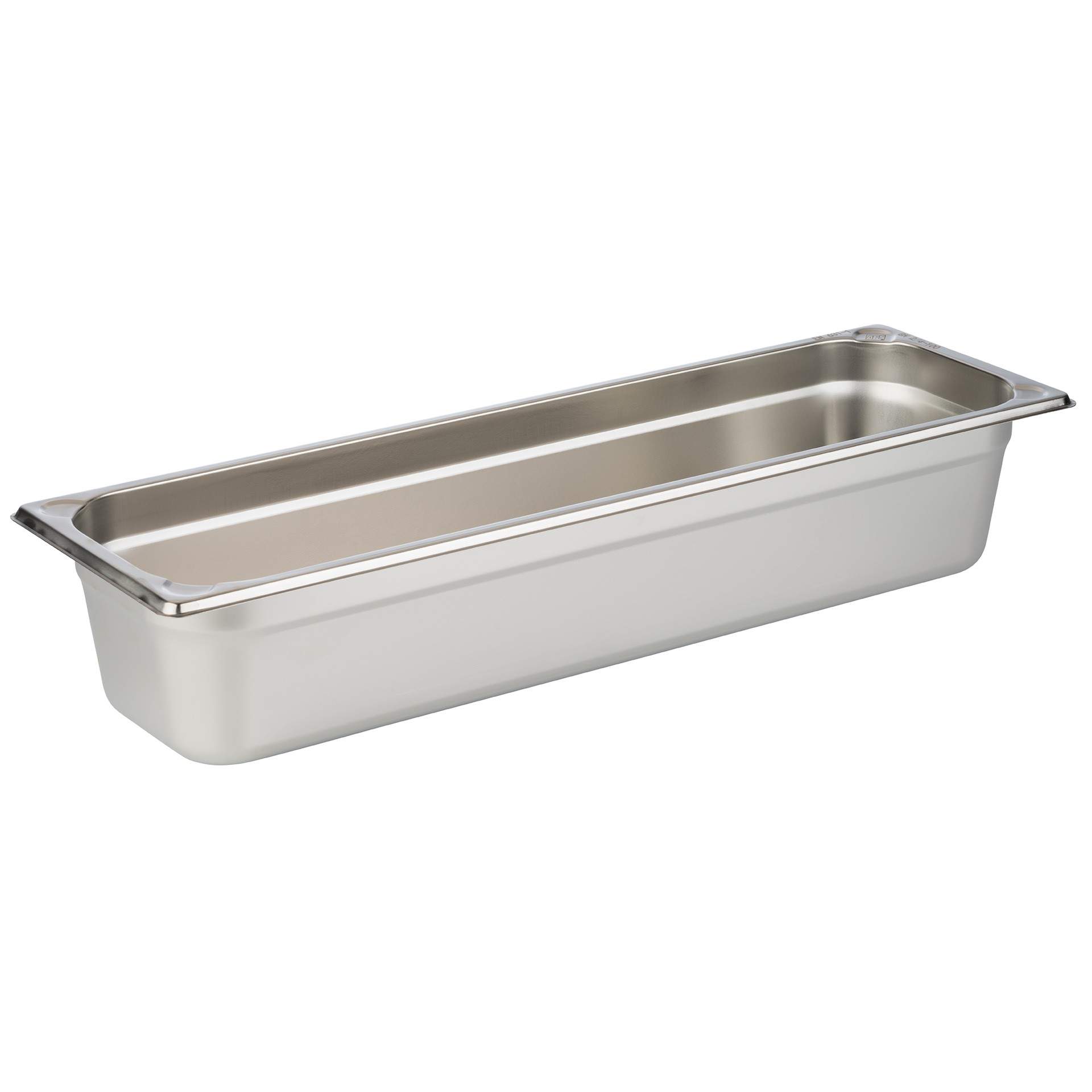 GN-Behälter - Inhalt 5,6 l - GN 2/4 (530 x 162 mm) - 100 mm - Edelstahl - 81804-B