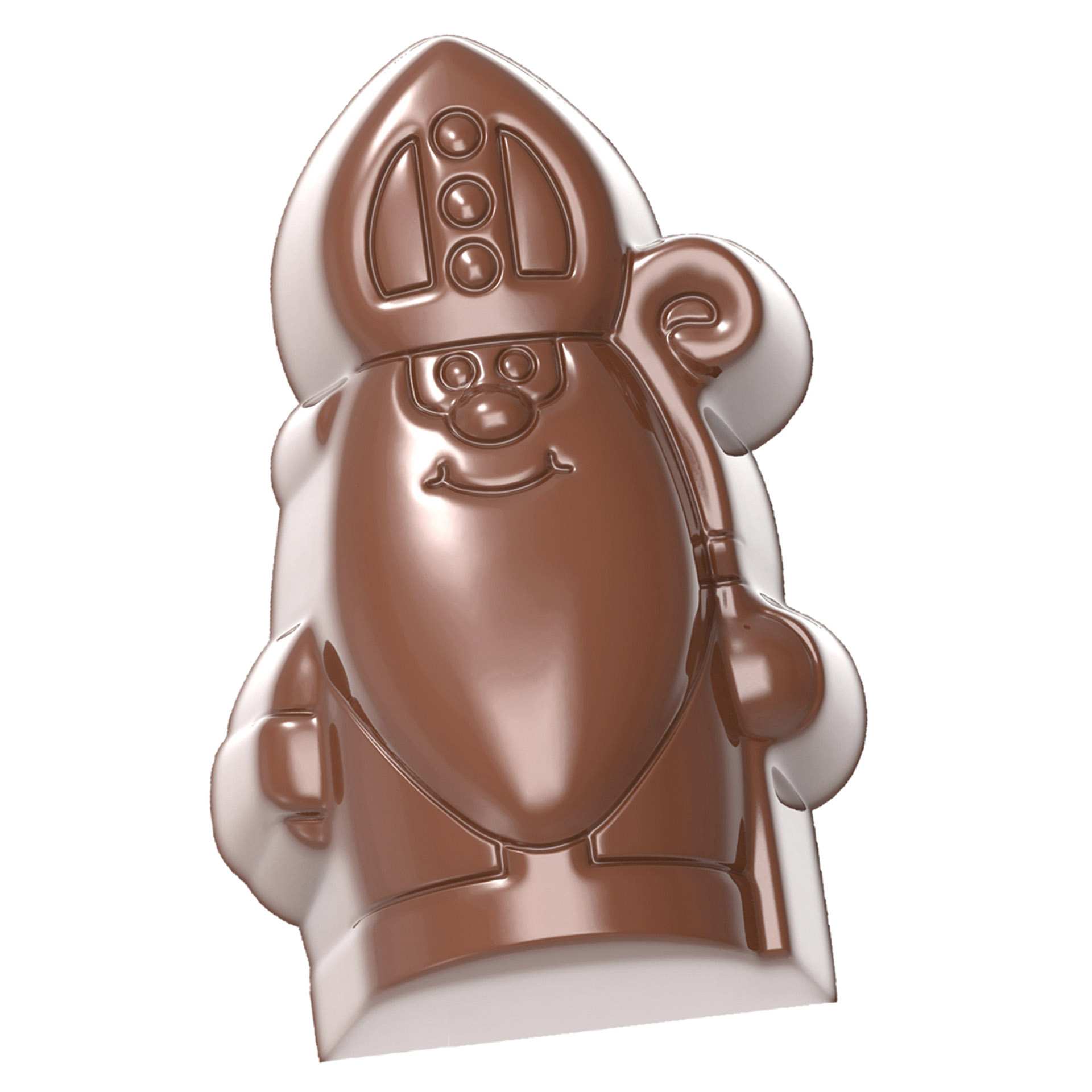 Schokoladen-Form - Nikolaus - Abm. 27,5 x 13,5 x 2,4 cm - Polycarbonat - 421870-C