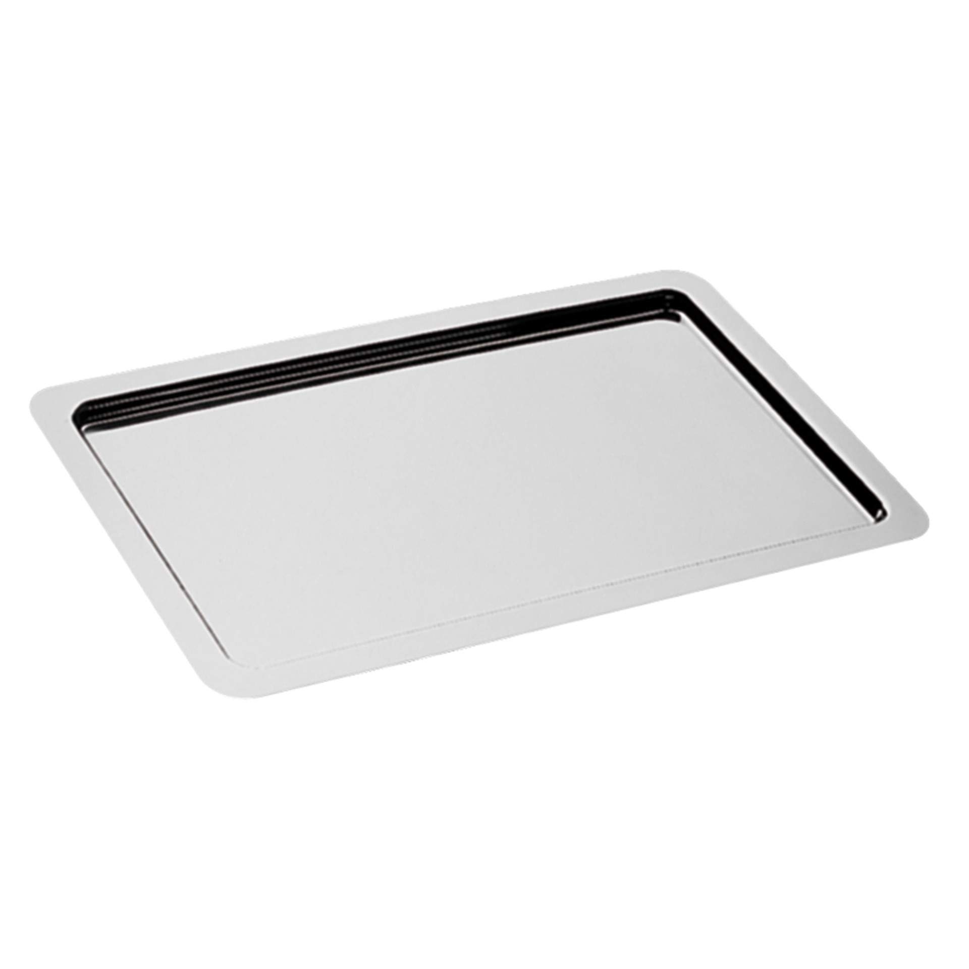 GN-Tablett - glatter Rand - Serie Profi Line - hochglanzpoliert - Abm. 1,5 cm - GN 1/2 (325 x 265 mm) - Edelstahl - 12100-B
