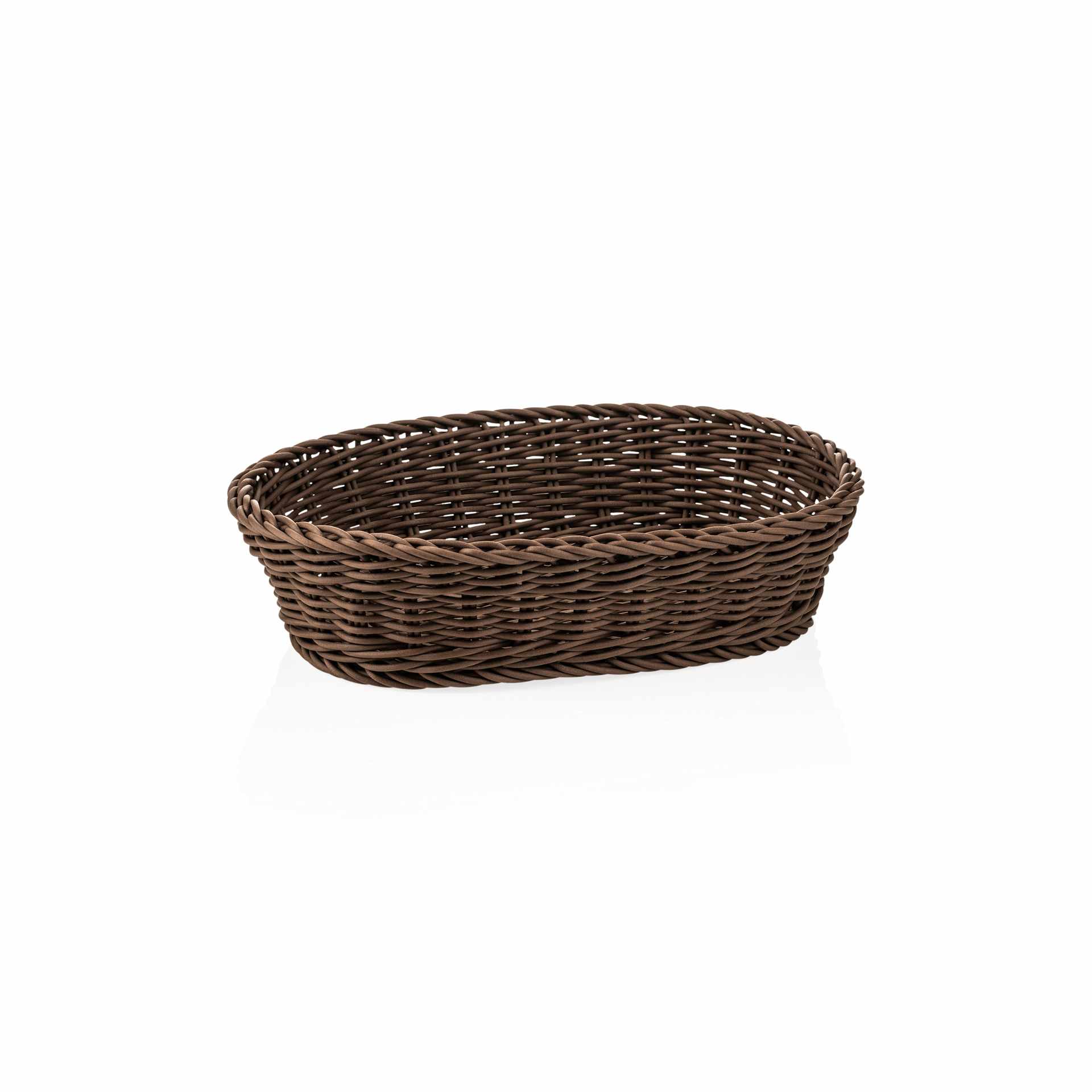 Korb - braun - Abm. 32 x 23 x 7 cm - Polypropylen - 5073132-A