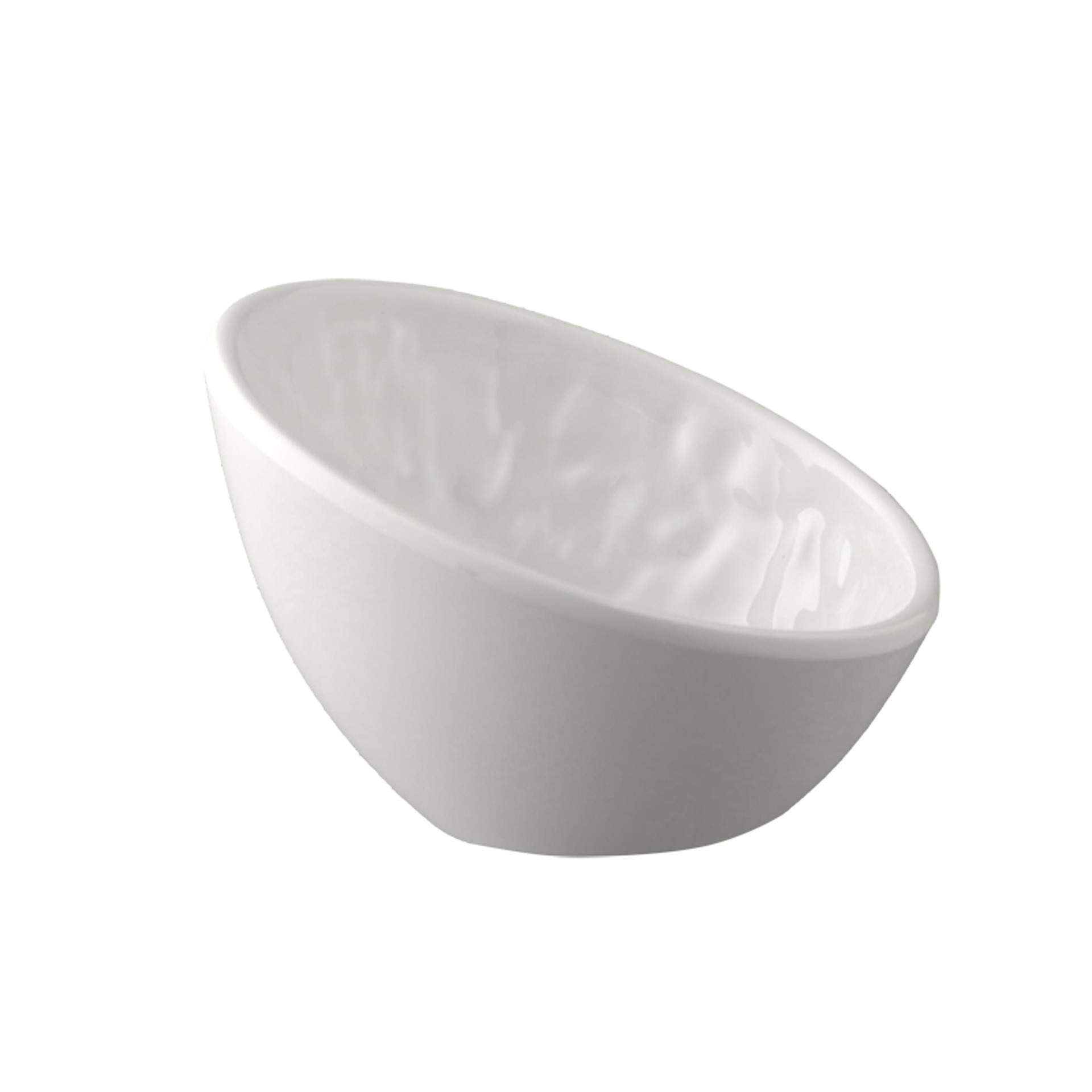Schale - strukturierte Oberfläche - Serie Tao - weiß - rund - Abm. 10,5 x 10 x 6,5 cm - Inhalt 0,07 l - Melamin - 83648-B