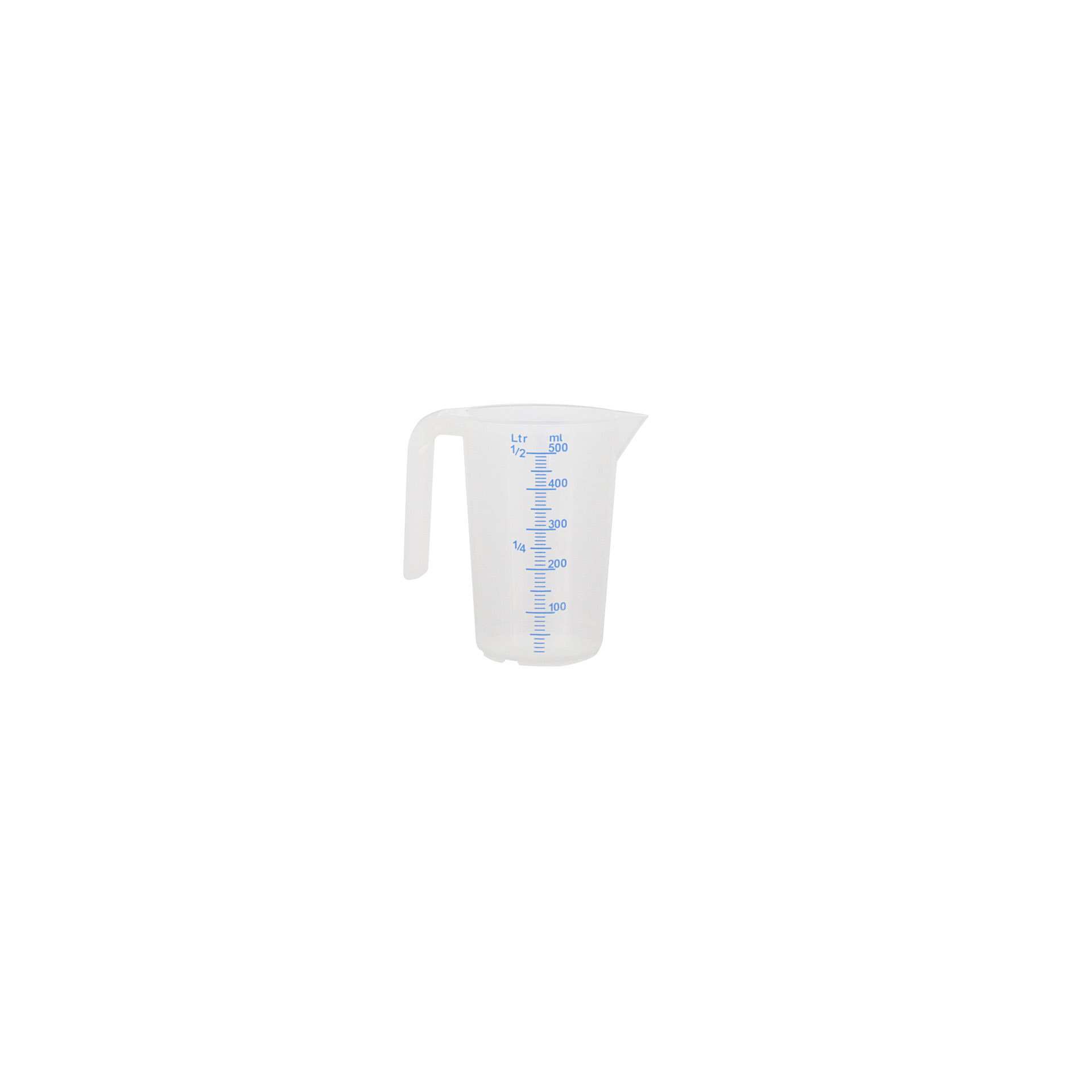 Meßbecher - natur - Abm. 13,5 x 9,2 x 13,5 cm - Inhalt 0,5 l - Polypropylen - 206011-C