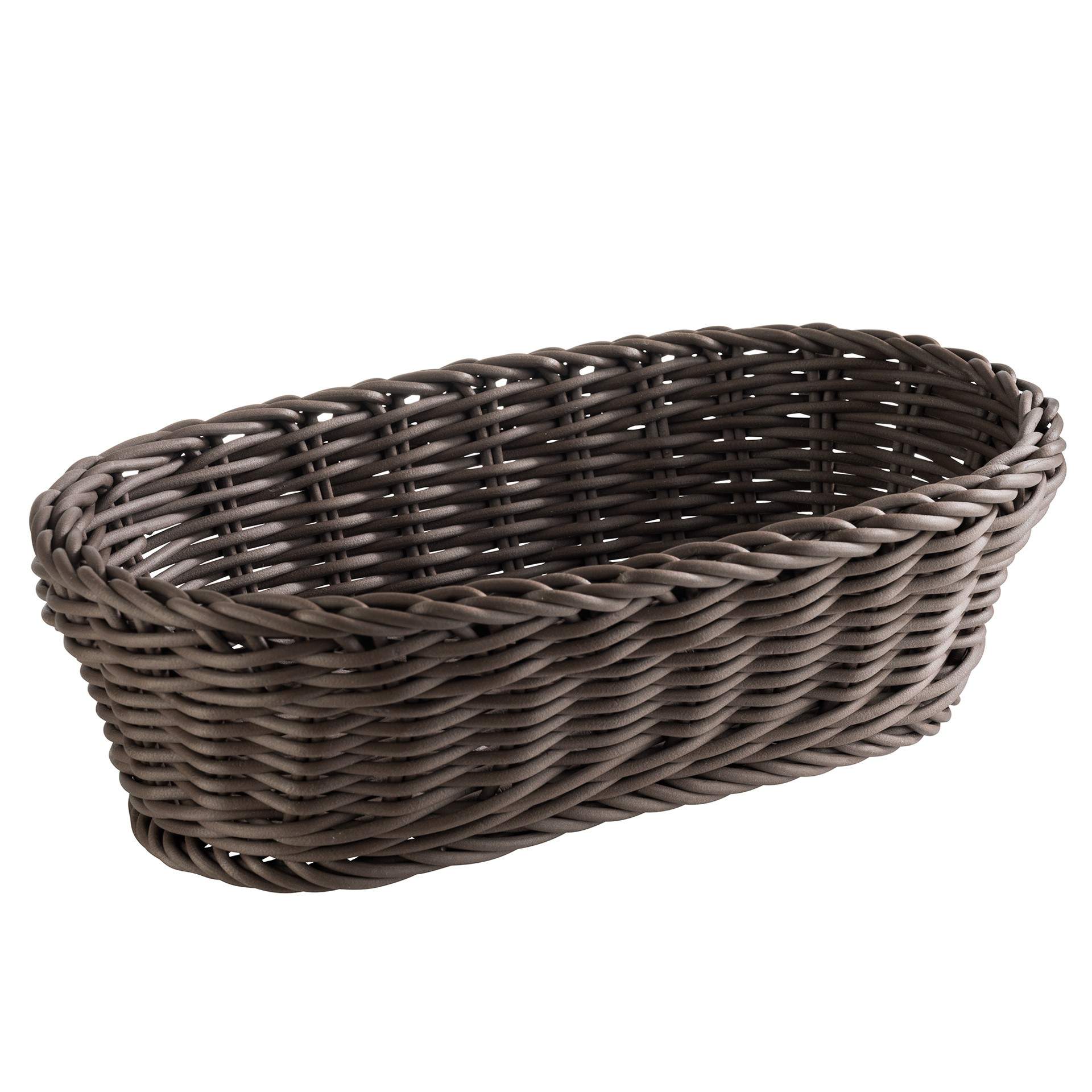 Baguette-Korb - Serie Profi Line - braun - oval - Abm. 28 x 16 x 8 cm - Polypropylen - 50808-B