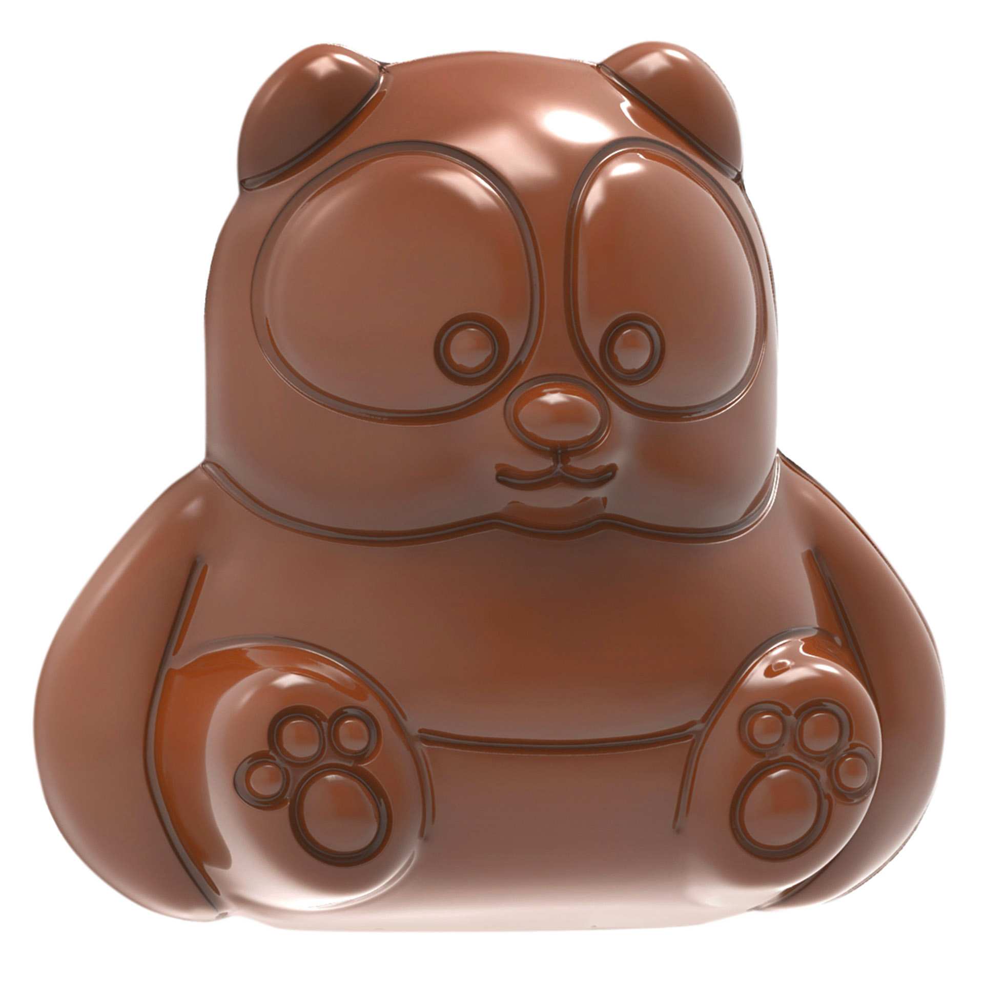 Schokoladen-Form - Panda - Abm. 27,5 x 13,5 x 2,4 cm - Polycarbonat - 421874-C