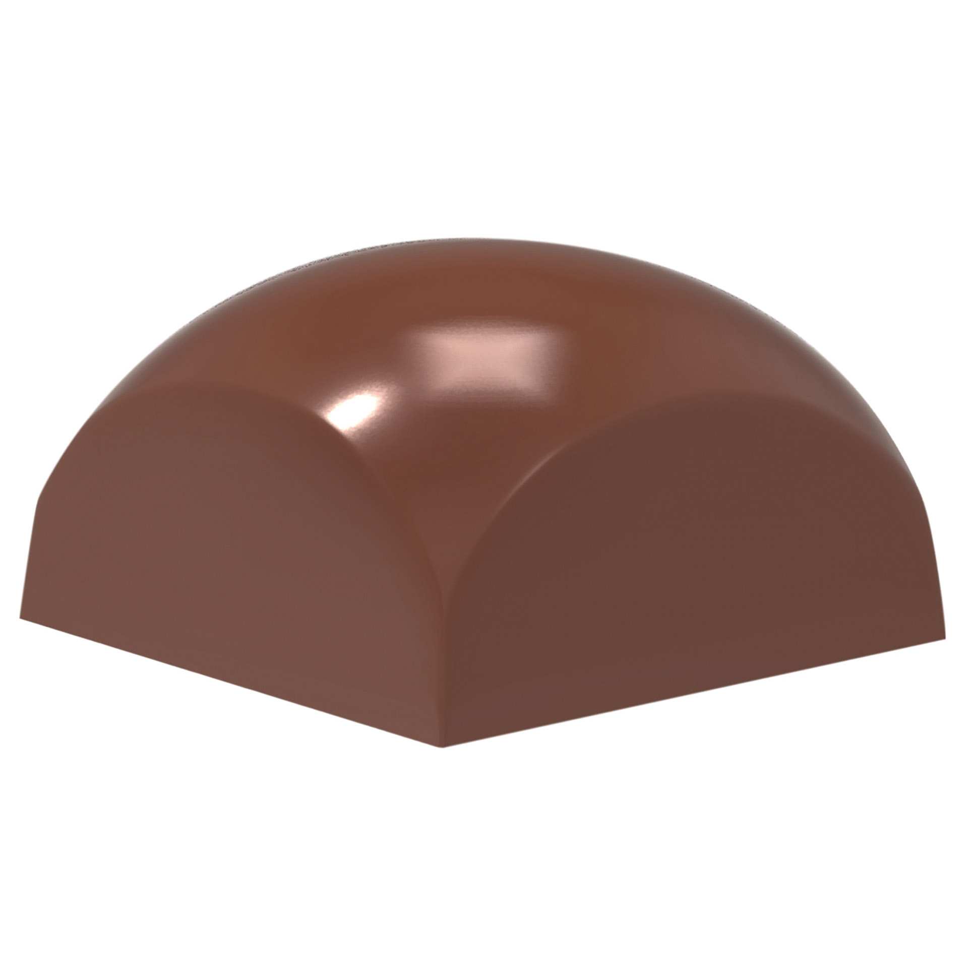 Schokoladen-Form - quadratische Kugel - Abm. 27,5 x 13,5 x 2,4 cm - Polycarbonat - 421865-C