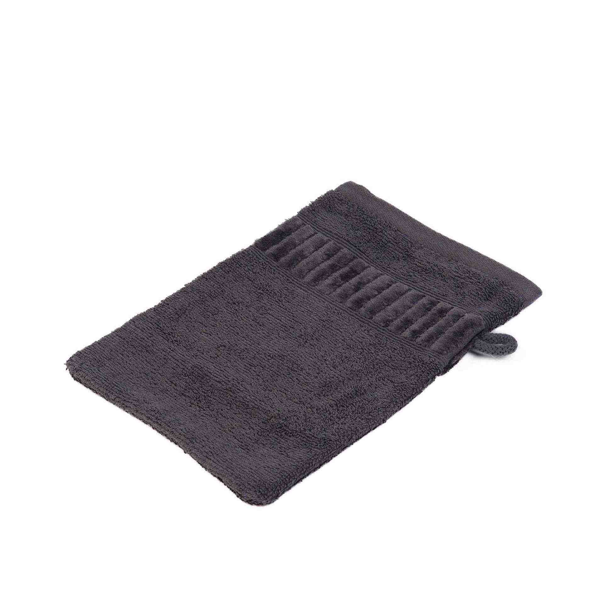 Waschhandschuh - Serie BIO - anthrazit - Abm. 17 x 24 cm - Baumwolle - 118-91-1-D