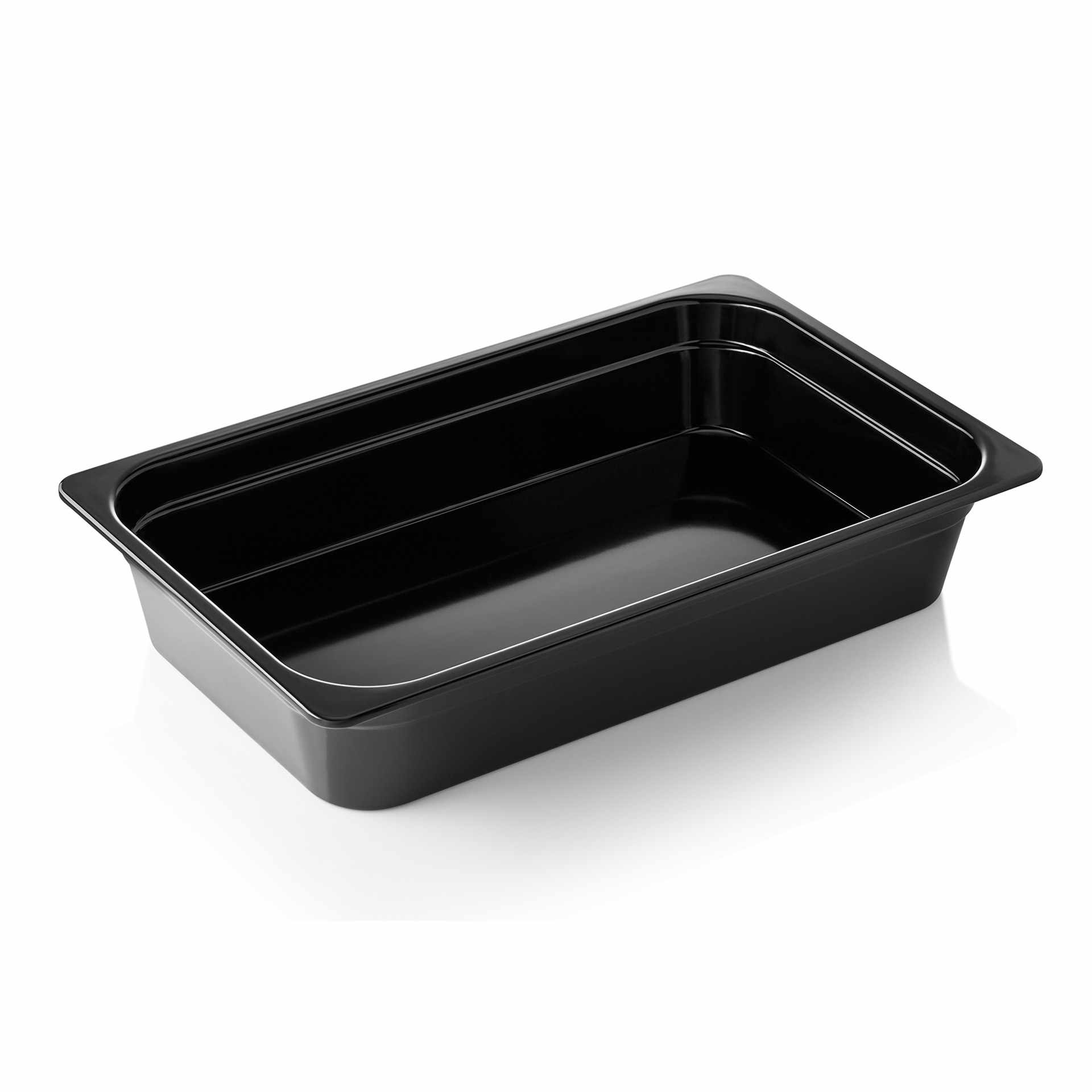 GN-Behälter - Serie GN 65 Black - schwarz - Inhalt 13 l - GN 1/1 (530 x 325 mm) - Melamin