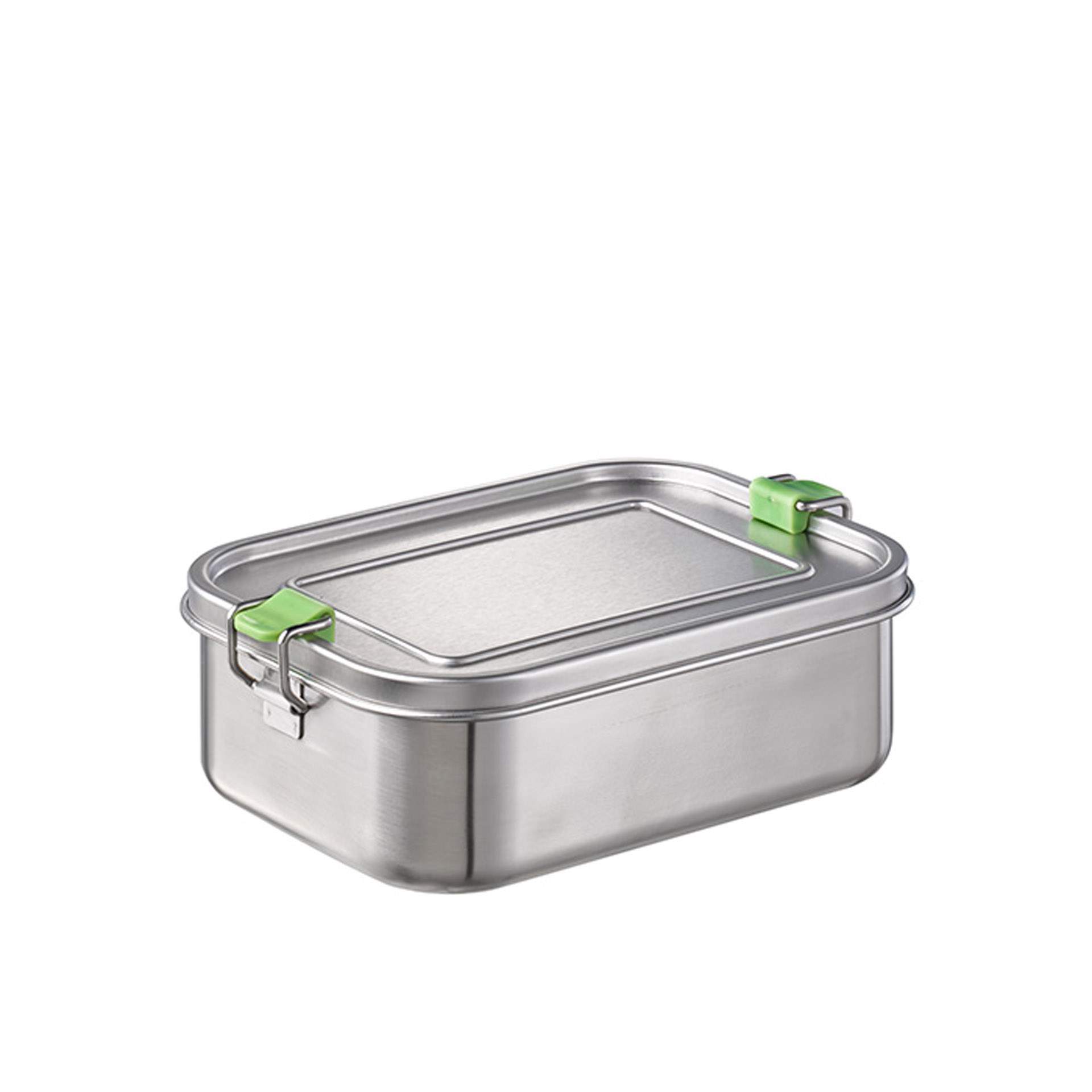 Lunchbox - L - Abm. 20,5 x 14,5 x 6,5 cm - Inhalt 1,1 l - Edelstahl - 66901-B