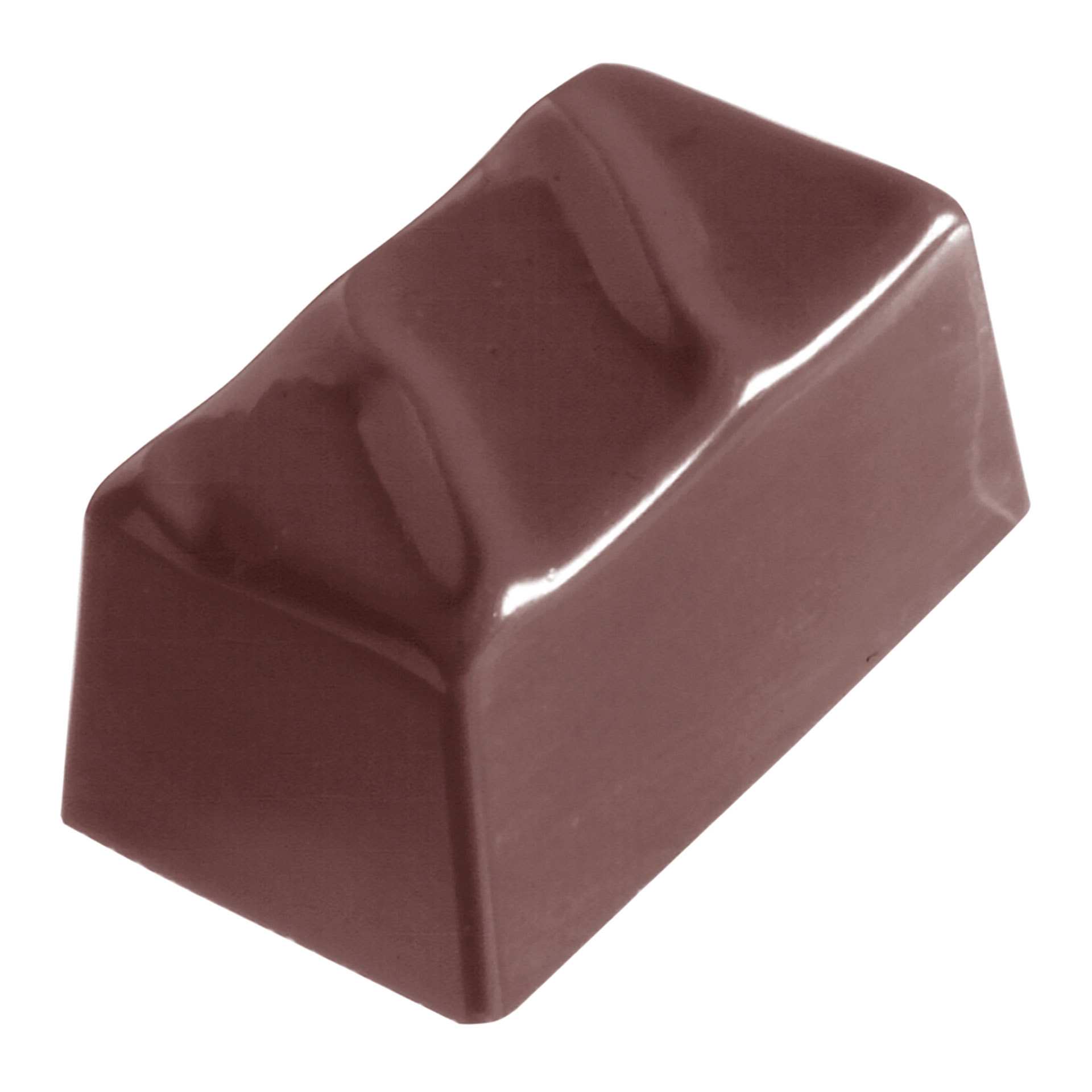 Schokoladen-Form - Block klein - Abm. 27,5 x 13,5 x 2,4 cm - Polycarbonat - 421082-C