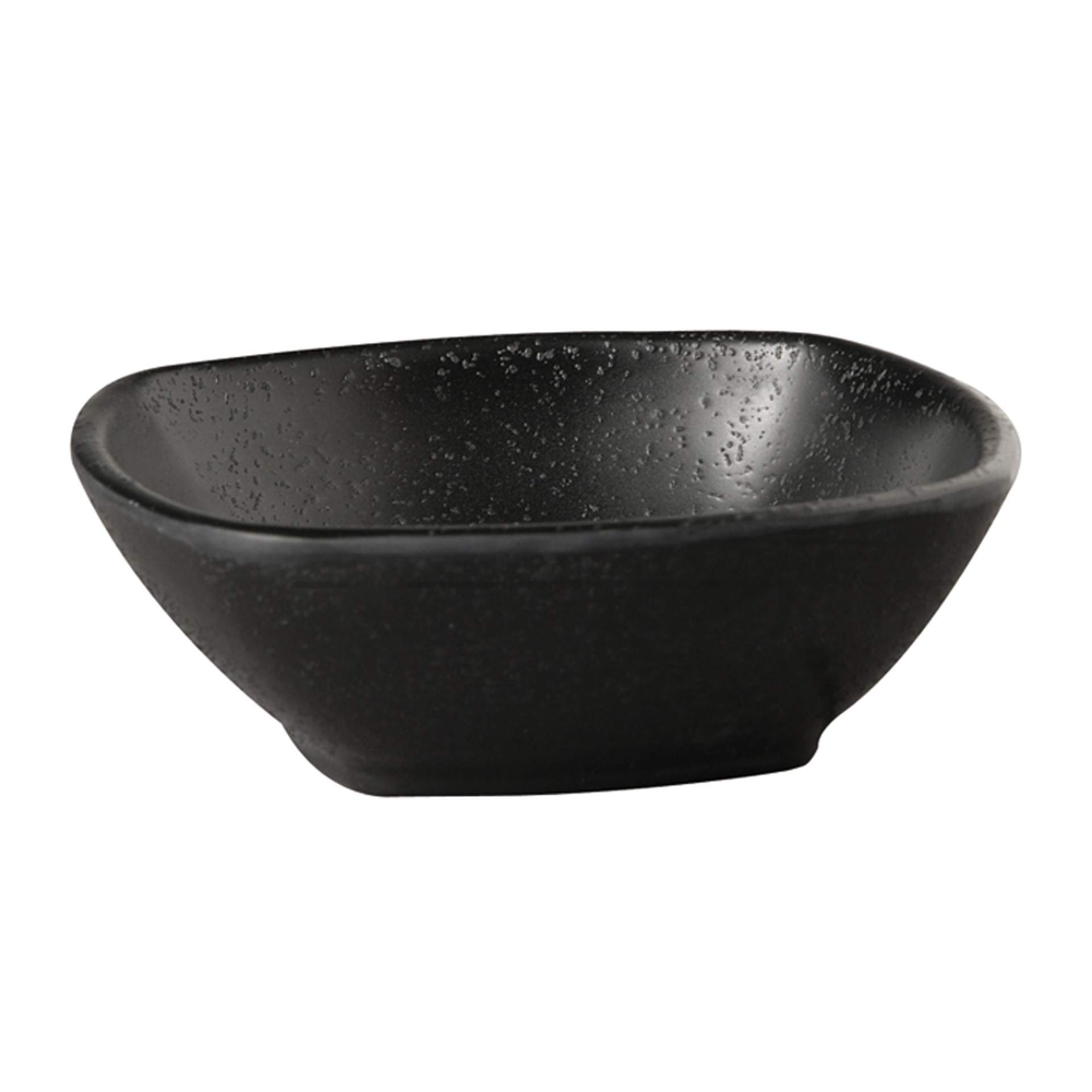 Schale - japanische Steinoptik - Serie Zen - weiß - Abm. 12 x 12 x 4 cm - Inhalt 0,20 l - Melamin - 83718-B