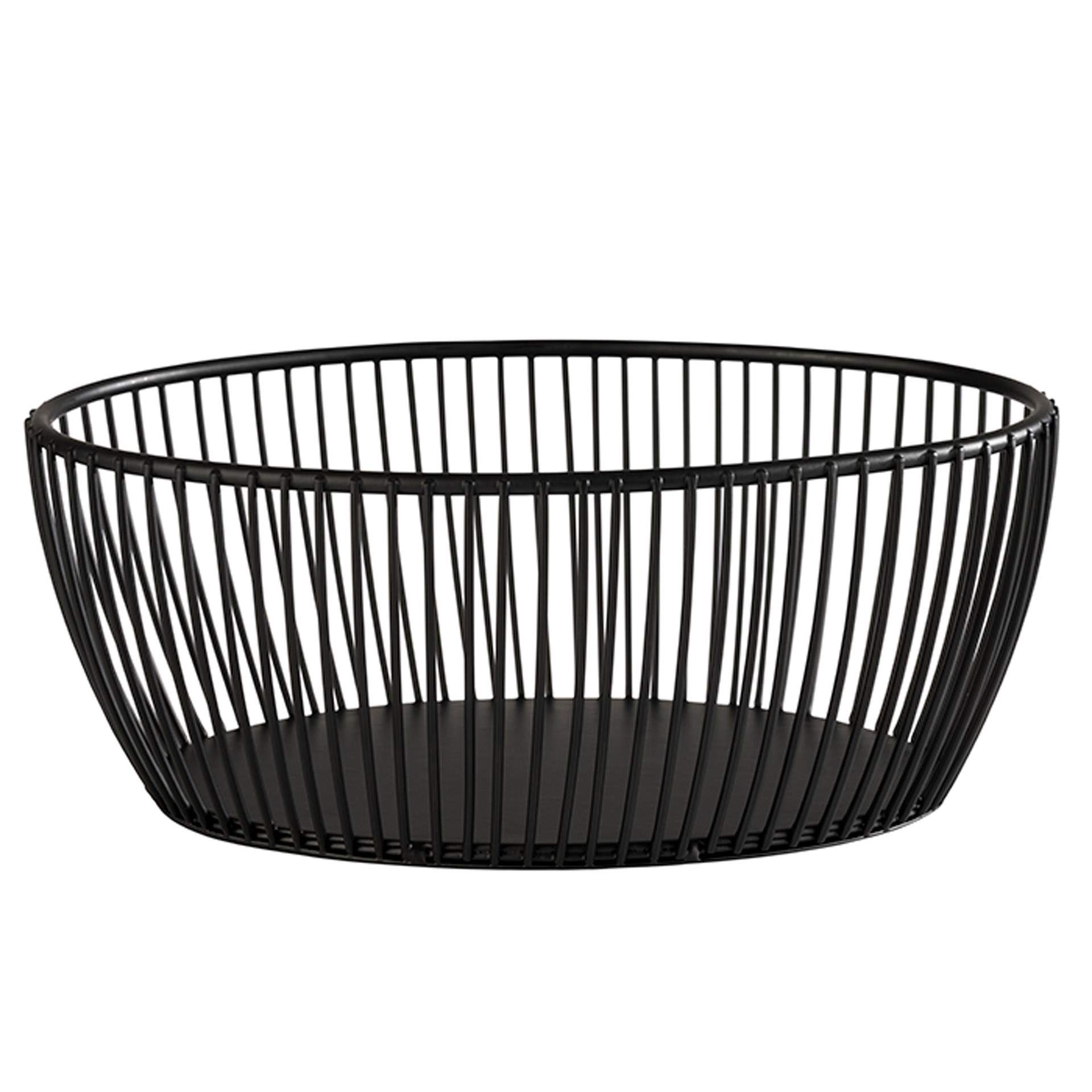 Korb - Serie Svart - schwarz - Abm. 20 x 15 x 8 cm - Metall - 30422-B