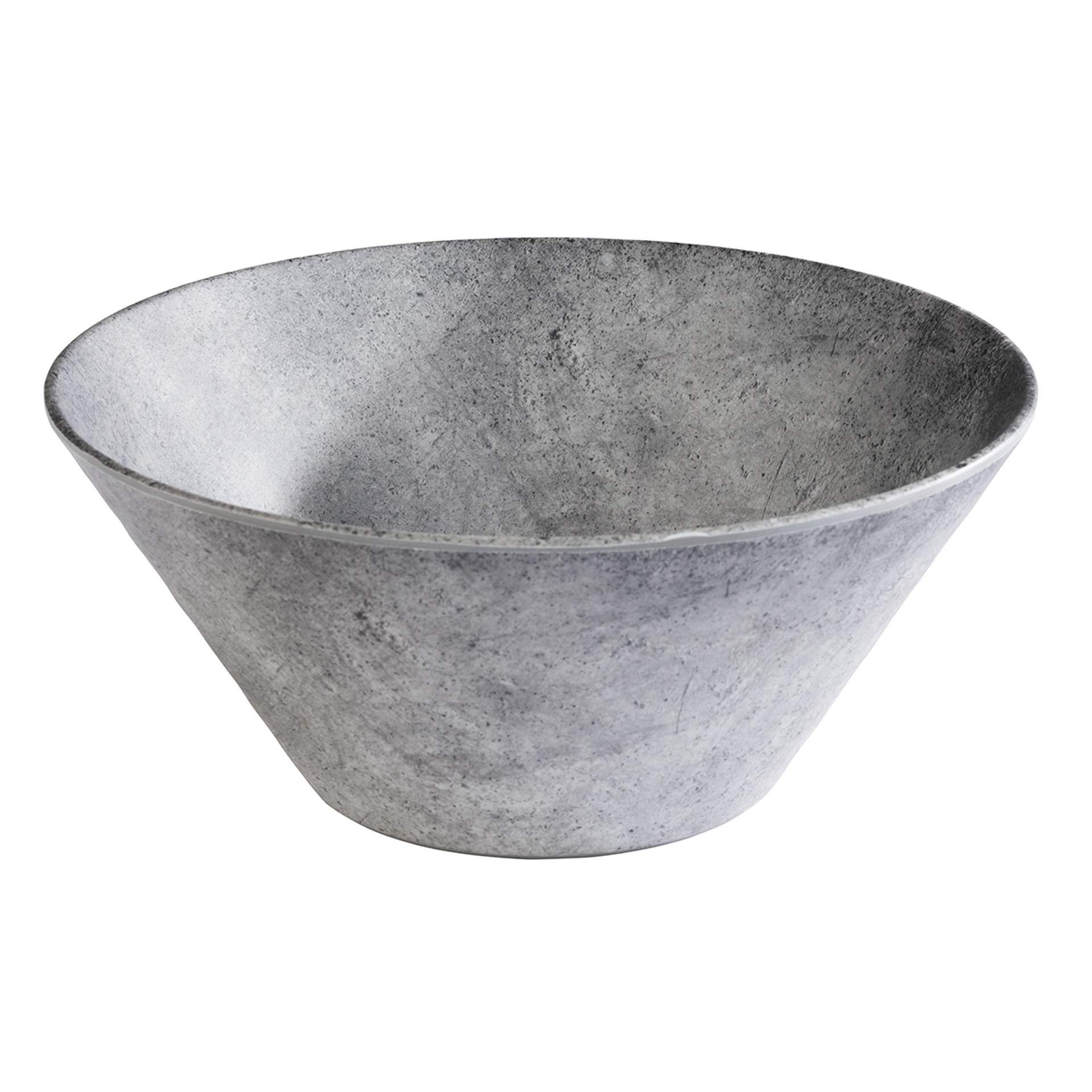 Schale - Serie Element - grau - rund - Abm. 12 cm - Ø 28 cm - Inhalt 3,0 l - Melamin - 84829-B