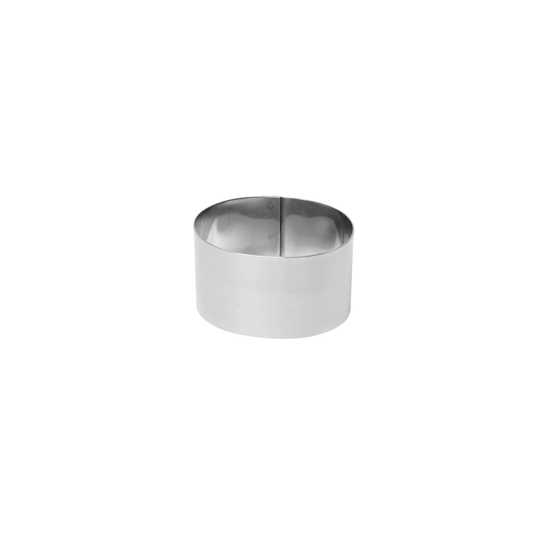 Dessertring - Mini - oval - Abm. 7,5 x 5,5 x 4,5 cm - Edelstahl - 155451-C