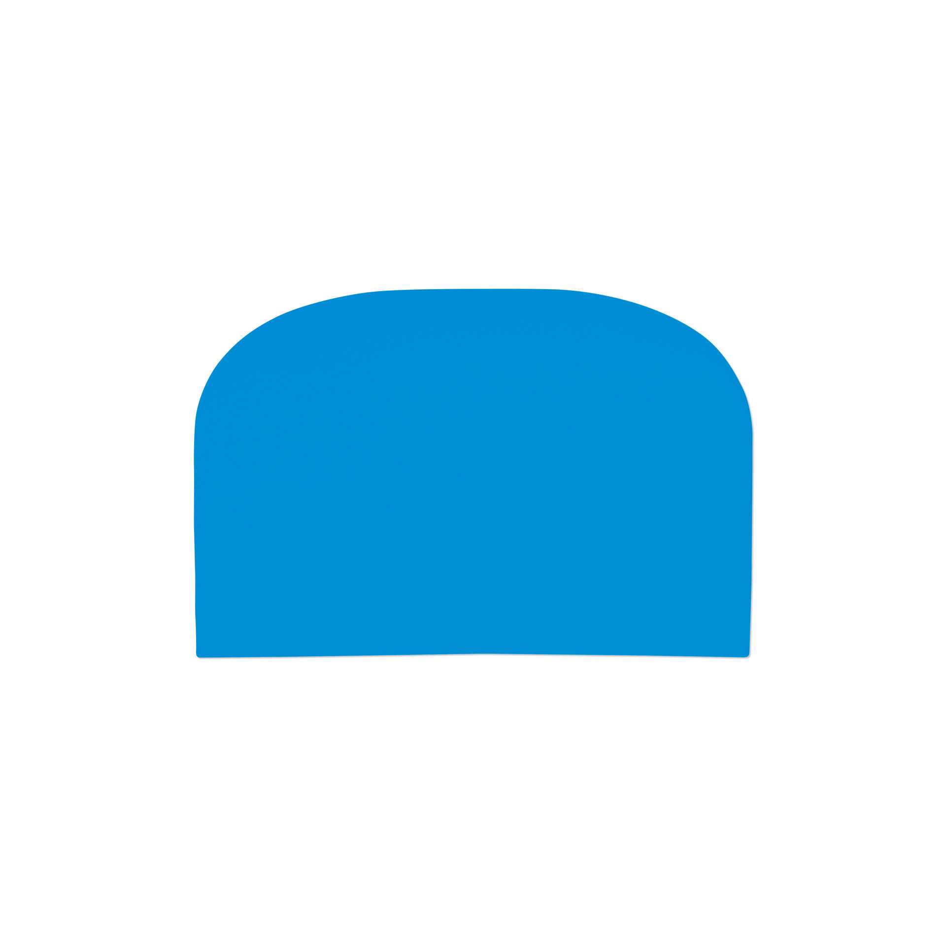 Teigschaber - flexibel - blau - Abm. 14,8 x 9,9 x 0,0 cm - Polyethylen - 227757-C