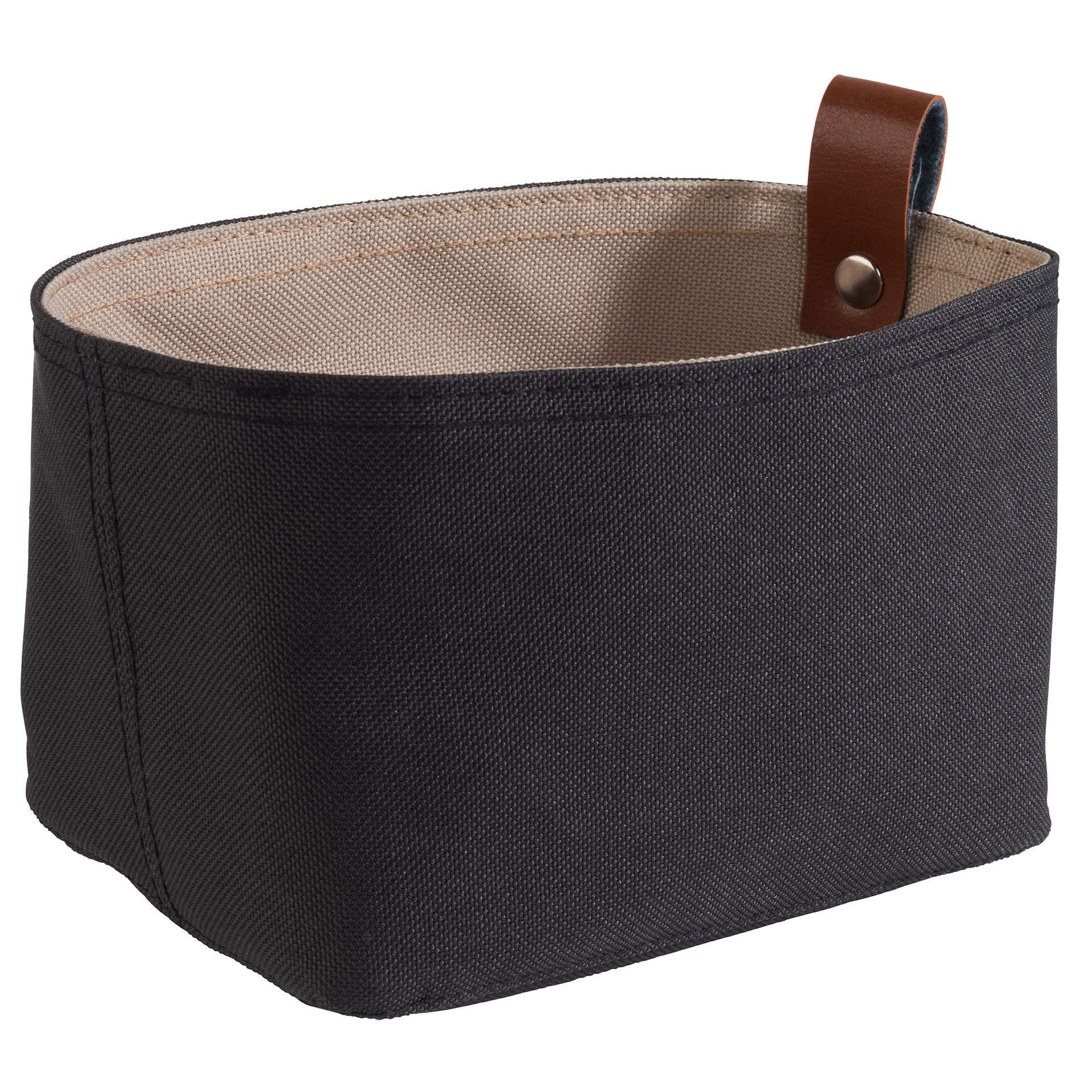 Brottasche - hellbeige / grau - rechteckig - Abm. 19 x 11 x 10,5 cm - Kunstfaser - 30347-B