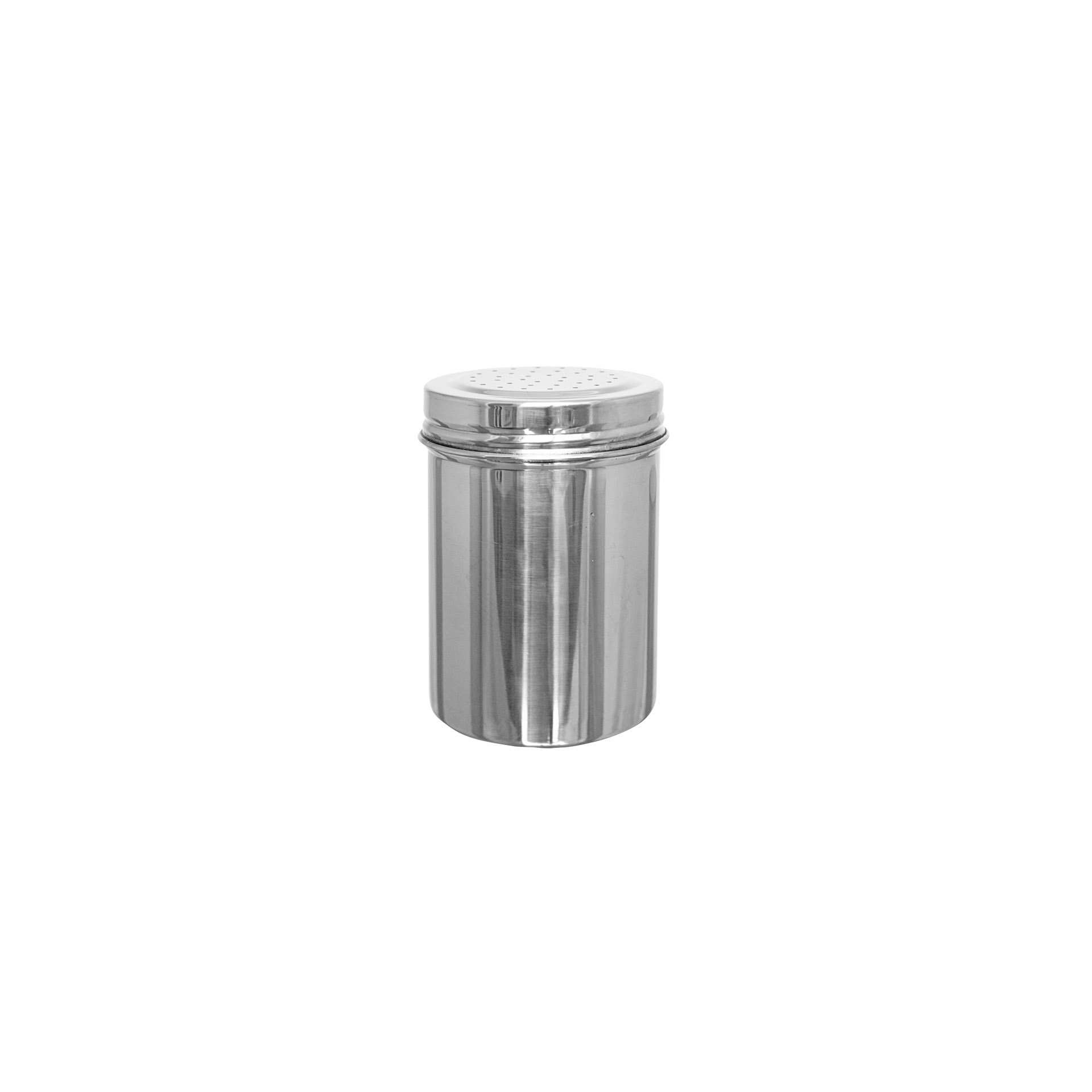Zuckerstreuer - kleine Lochung - Abm. 5,6 x 5,6 x 7,9 cm - Inhalt 0,15 l - Edelstahl - 199059-C