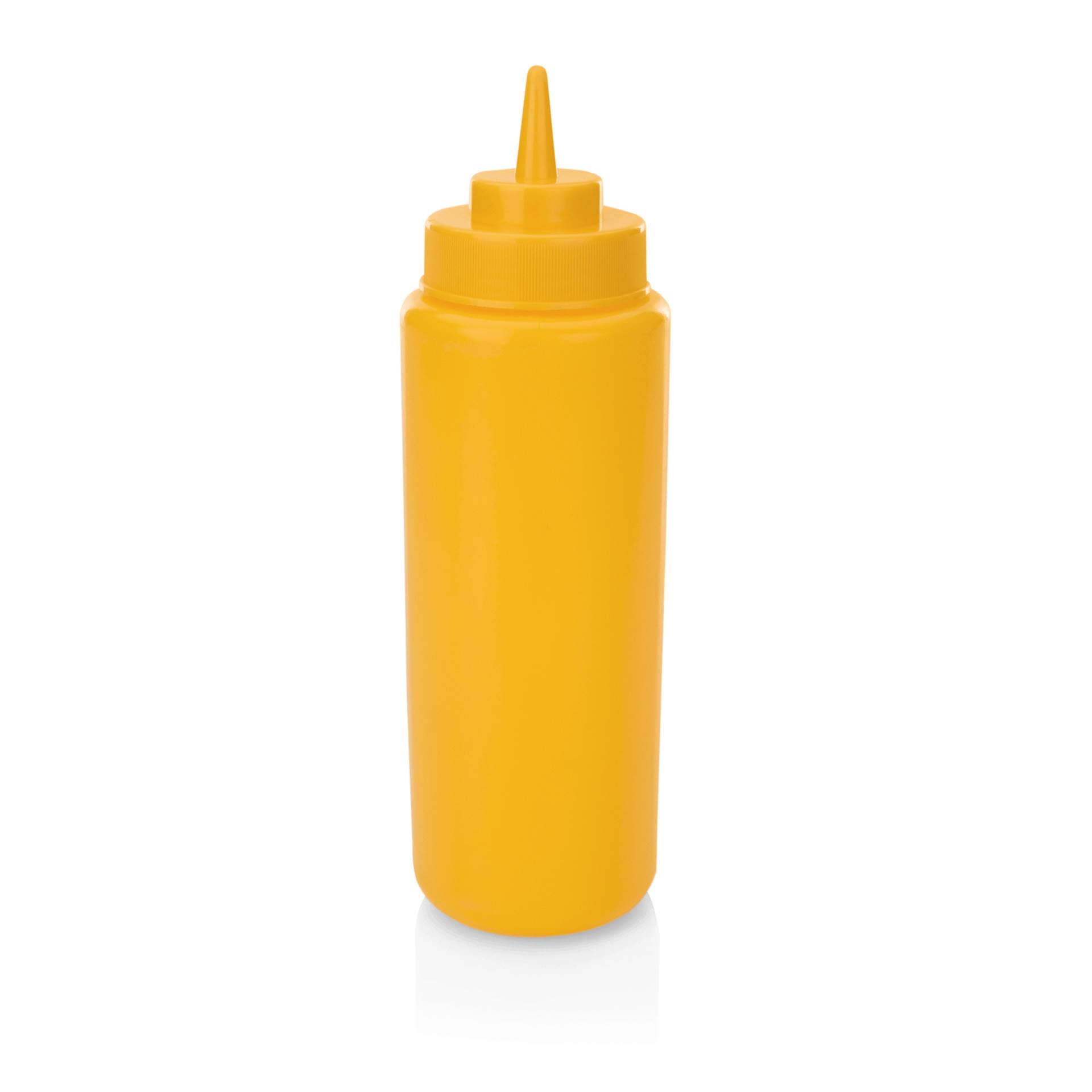 Quetschflasche - mit Schraubdeckel - gelb - Abm. 26 cm - Ø 8,0 cm - Inhalt 0,95 l - Polyethylen - 3736001-A