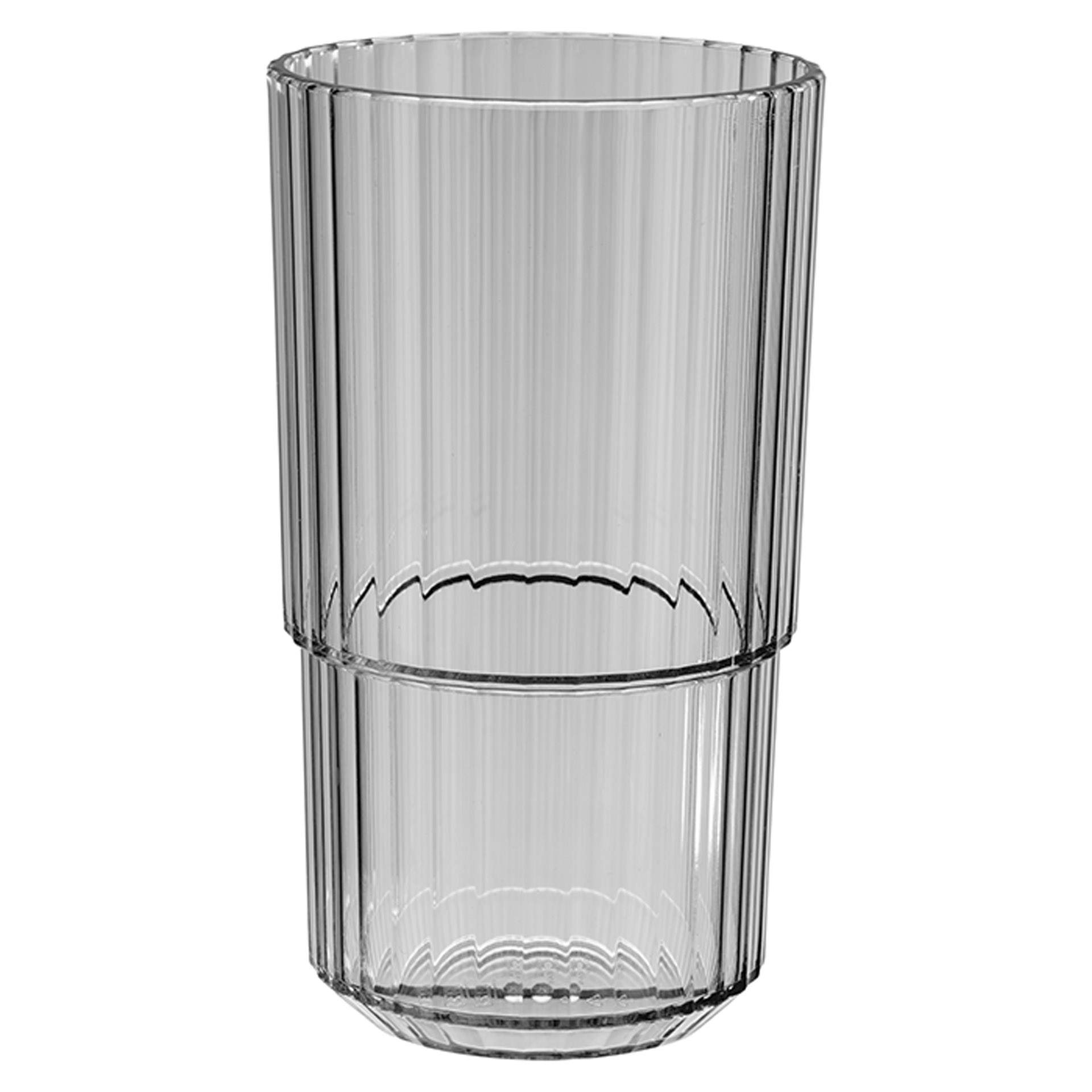 Trinkbecher - Serie Linea - grau - Höhe 15,0 cm - Ø 8,5 cm - Inhalt 0,50 l - Tritan - 10569-B