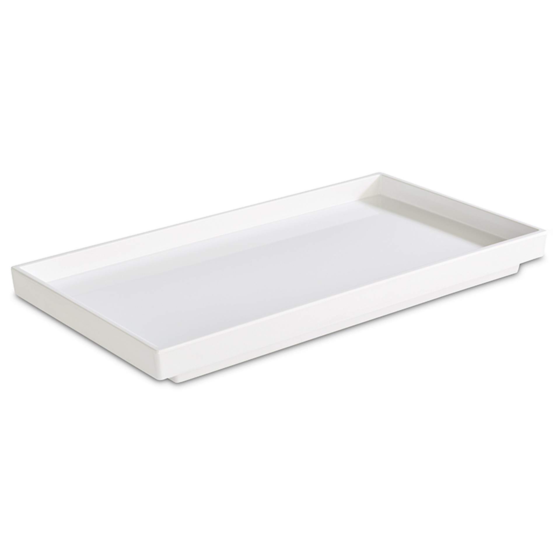 GN-Tablett - beidseitig beschichtet - Serie Asia Plus - weiß - Abm. 3 cm - GN 1/3 (325 x 176 mm) - Melamin - 15451-B