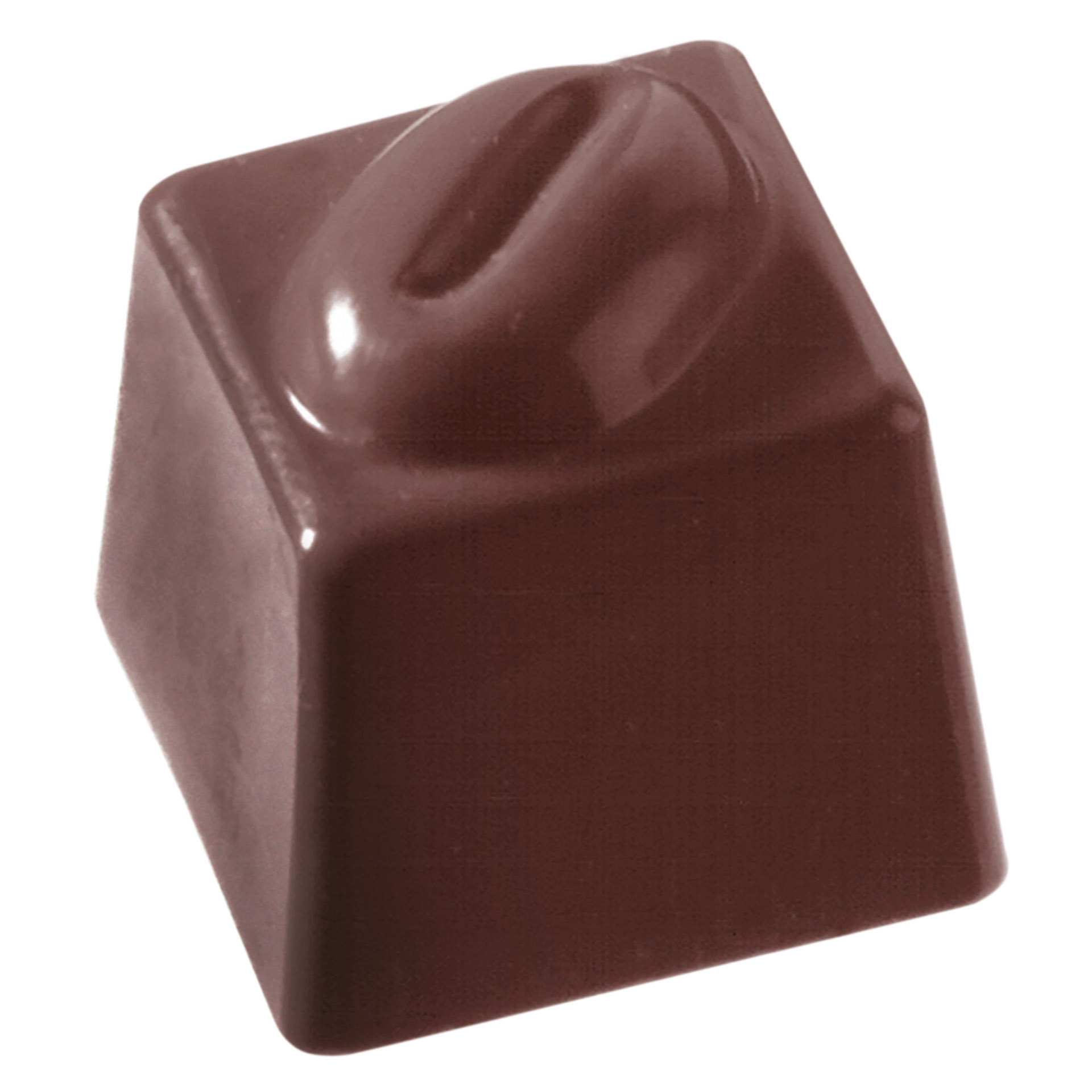 Schokoladen-Form - Würfel Kaffeebohne - Abm. 27,5 x 13,5 x 2,8 cm - Polycarbonat - 421019-C