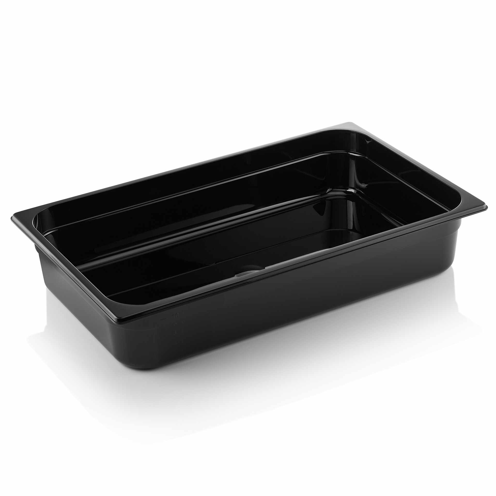 GN-Behälter - Serie GN 96 Black - schwarz - Inhalt 13,3 l - GN 1/1 (530 x 325 mm) - Polycarbonat