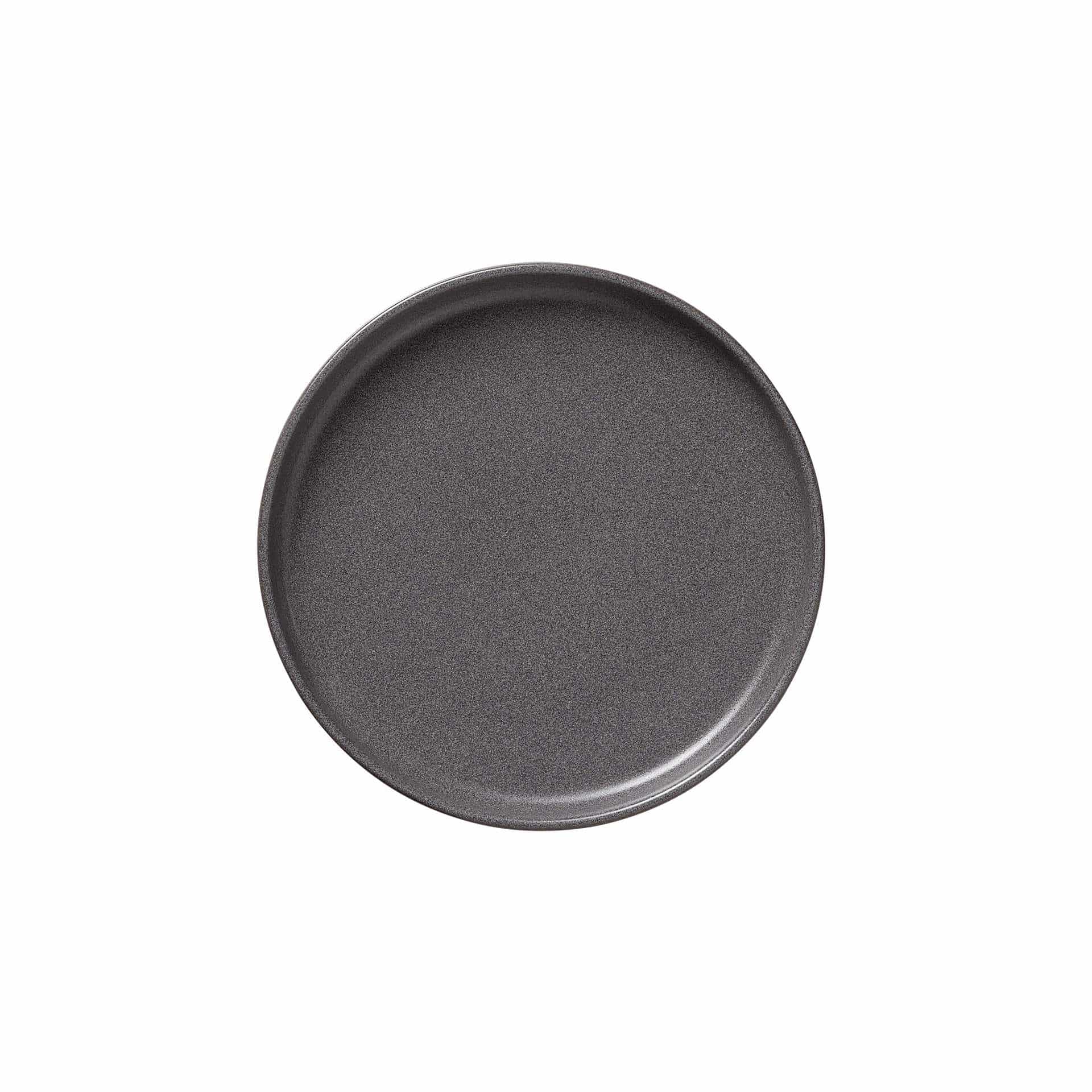 Teller - Set á 6 Stück - Serie One - stone grey - flach - Abm. 3,0 cm - Ø 22,0 cm - Steinzeug - 452201022-A