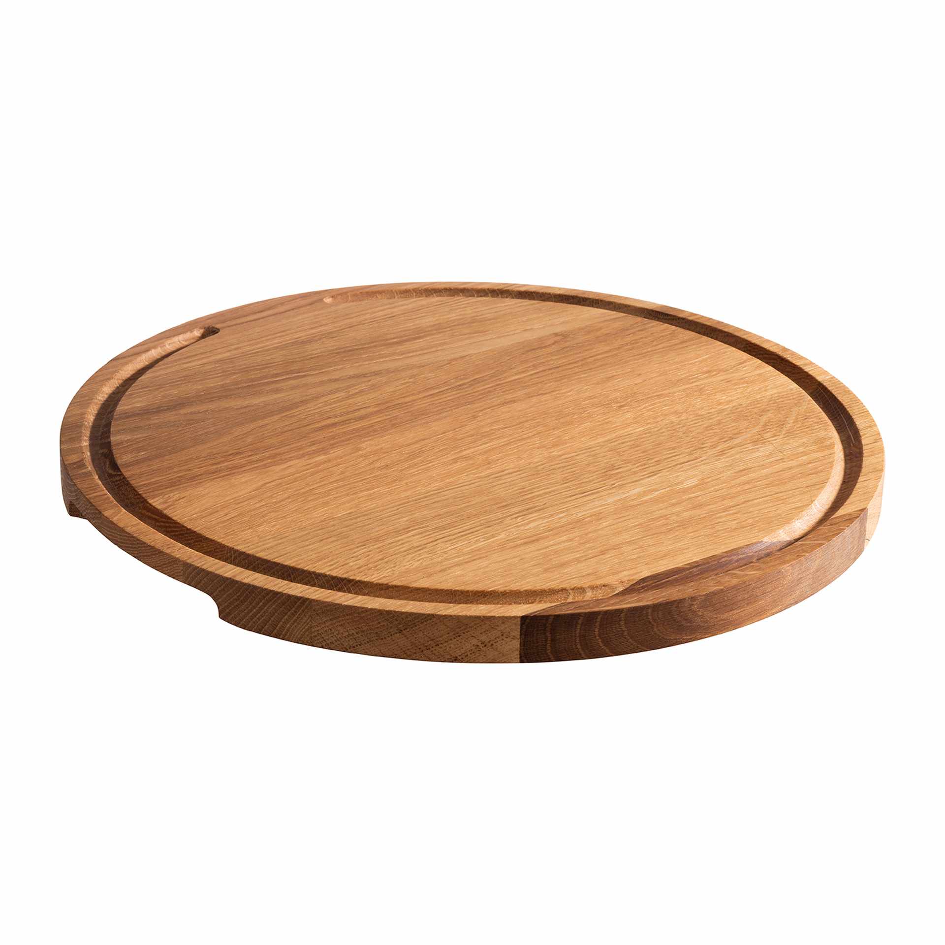 Servierbrett - Serie Pizza - braun - Höhe 2,0 cm - Ø 34 cm - Eichenholz - 757-B