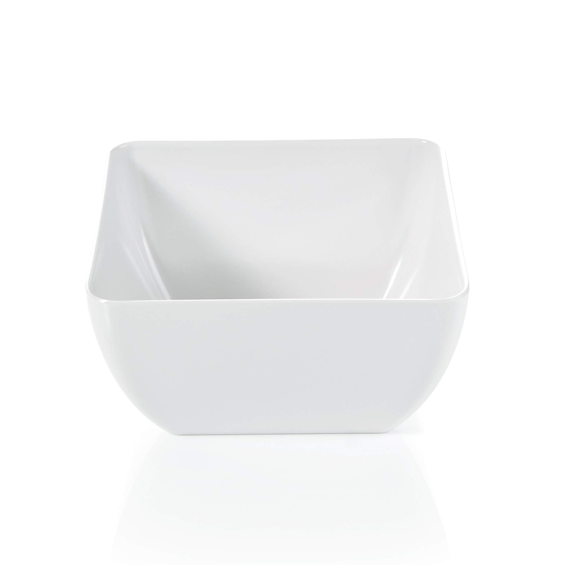 Schale - leicht - viereckig - Abm. 12,5 x 12,5 x 7,0 cm - Inhalt 0,50 l - Melamin - 9363125-A