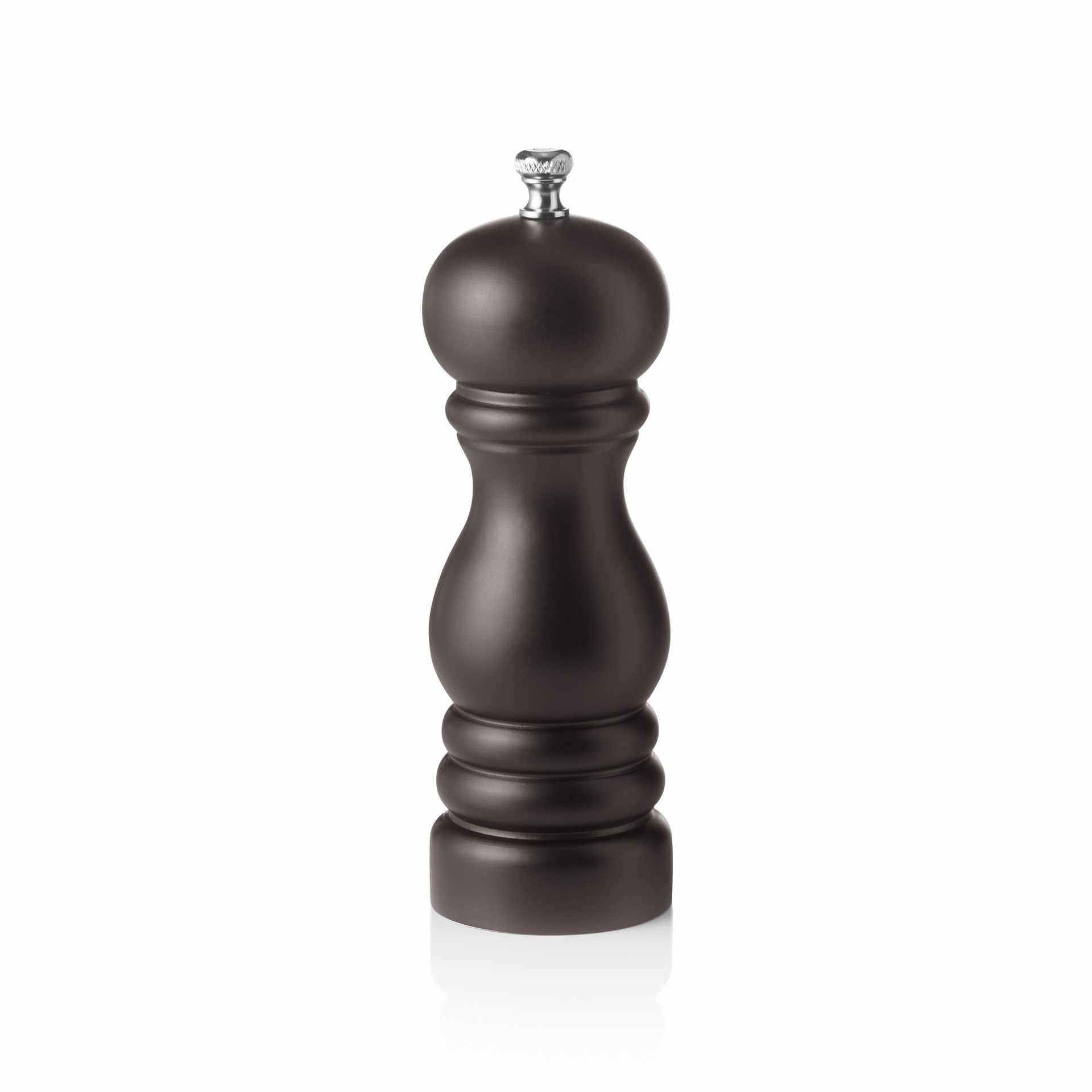 Salzmühle - mit Keramikmahlwerk - Serie Classic Mill - braun - Höhe 15,0 cm - Ø 5,5 cm - Holz / Keramik