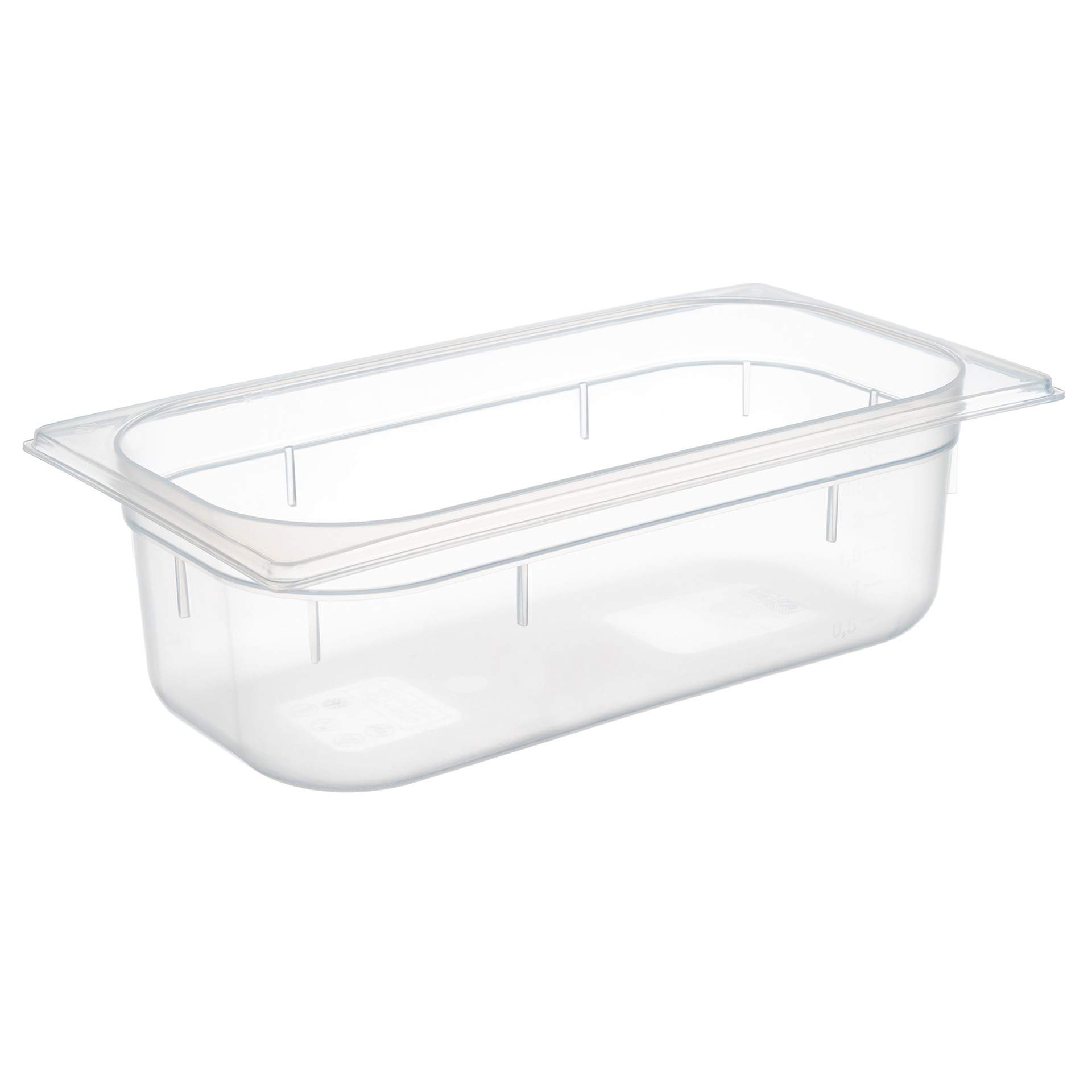 GN-Behälter - milchig-transparent - Inhalt 3,6 l - GN 1/3 (325 x 176 mm) - 100 mm - Polypropylen - 82120-B