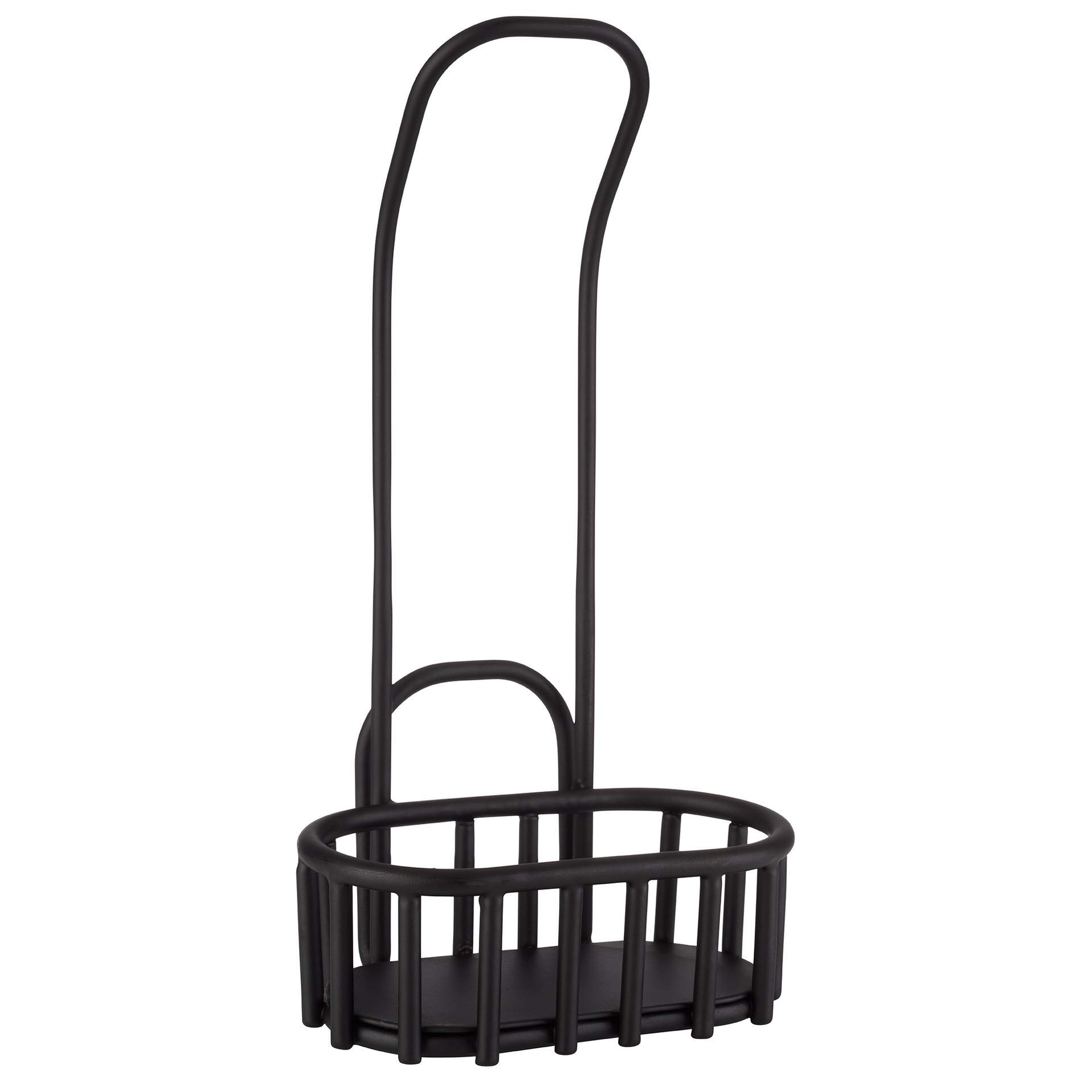 Ständer - mit Kartenhalterung - Serie Urban - schwarz - Abm. 13 x 8,5 x 25 cm - Metall - 40414-B