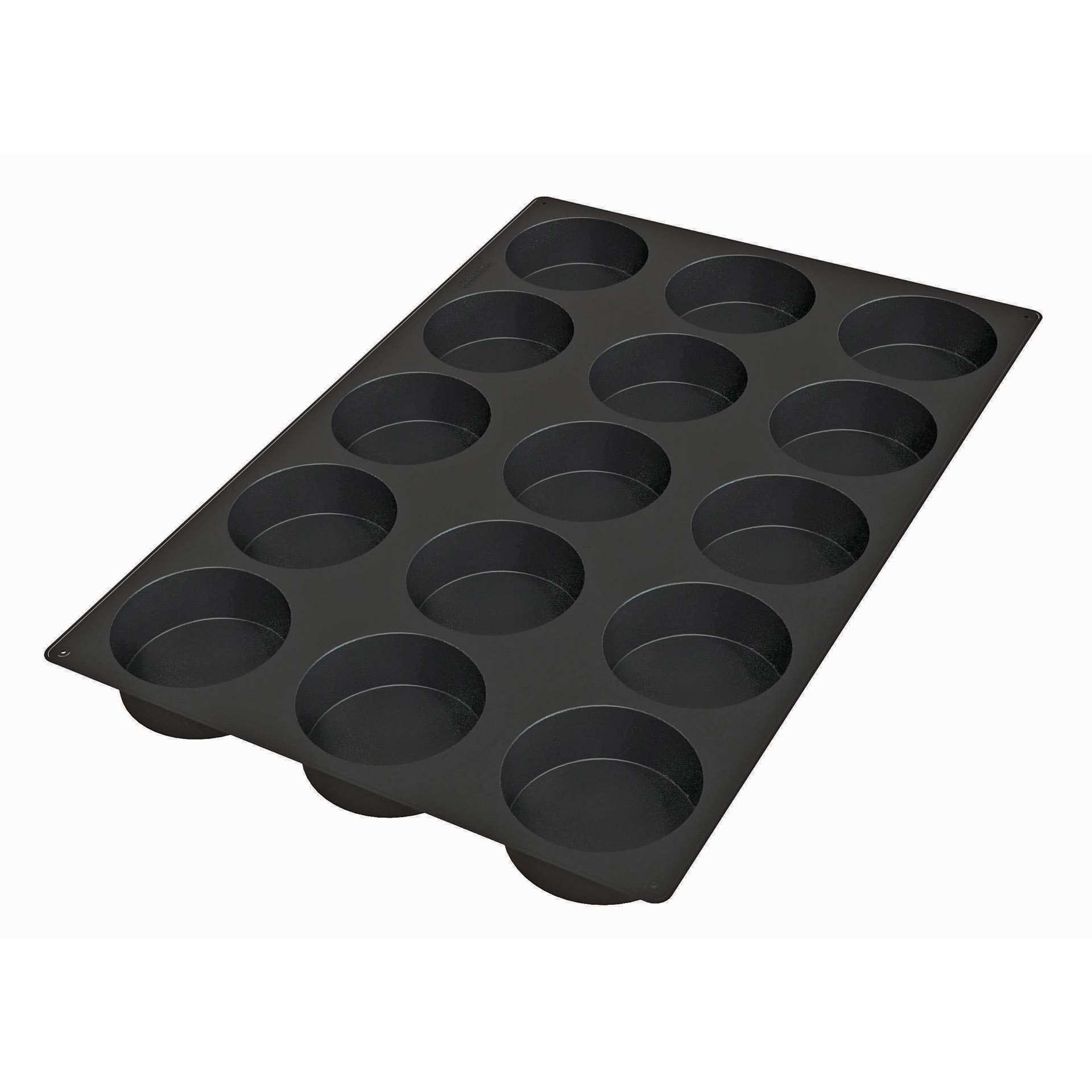 Backform - Biskuit - Abm. 40,0 x 60,0 x 4,0 cm - Inhalt 15 x 0,341 l - Silikon - 115345-C