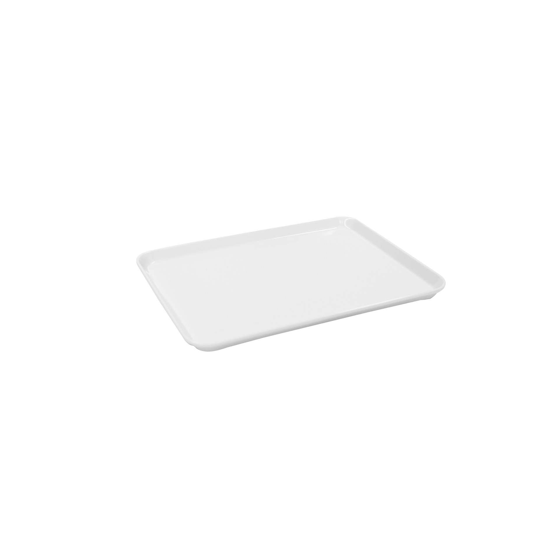 Auslagentablett - weiß - rechteckig - Abm. 27,0 x 21,0 x 1,7 cm - Melamin - 227008-C
