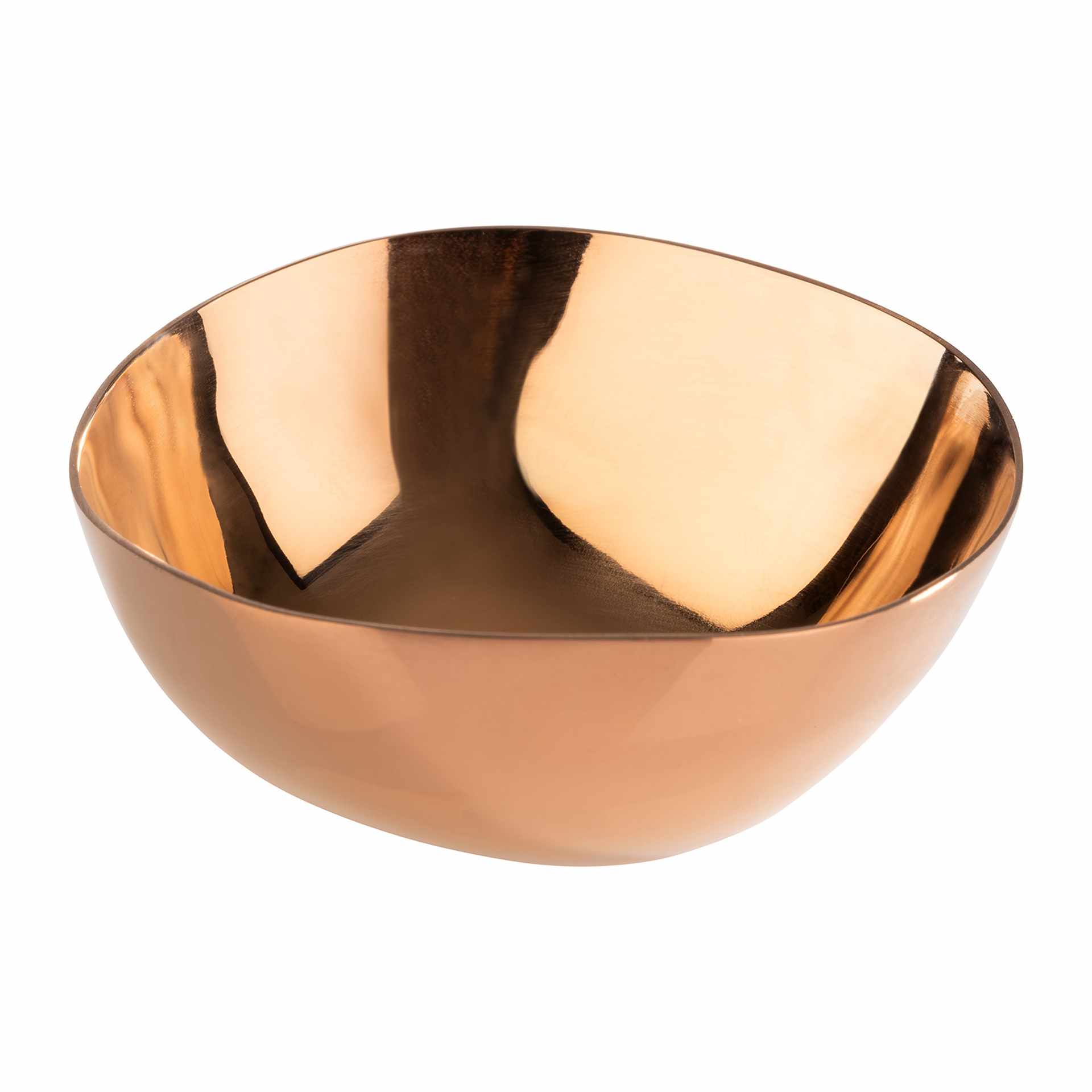 Schale - 4er Set - Serie Pebbles - Kupfer-Look - rechteckig - Abm. 6,5 x 6,0 x 2,5 cm - Edelstahl - 40790-B