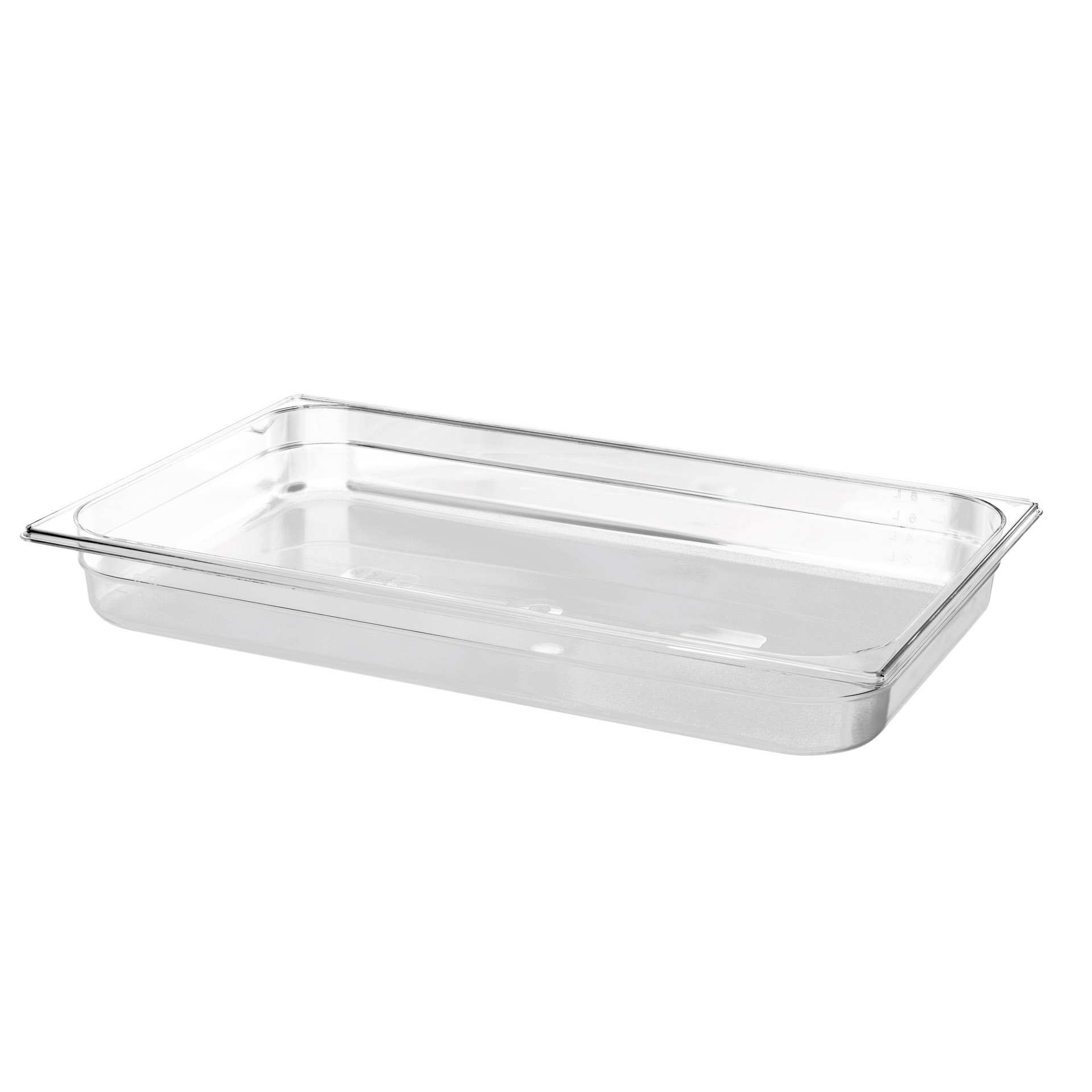 GN-Behälter - Abm. 53,0 x 32,5 x 6,5 cm - Inhalt 9,0 l - GN 1/1 (530 x 325 mm) - 65 mm - Polycarbonat - 530100-C