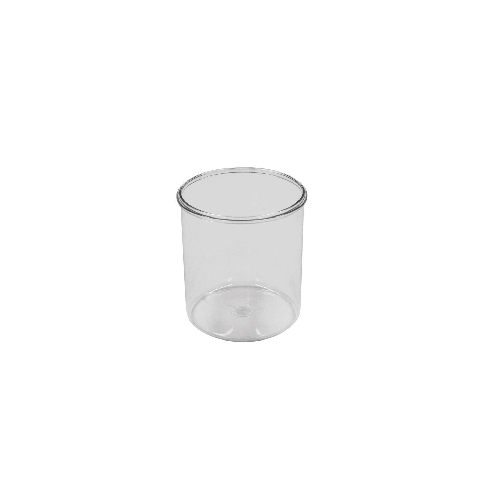 Vorratsdose - mit Deckel - transparent - rund - Höhe 14,0 cm - Ø 11,5 cm - Inhalt 1,0 l - Polystyrol - 152919-C