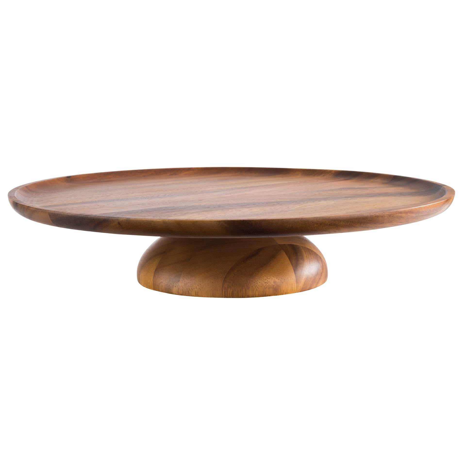 Tortenplatte - Serie Acacia - rund - Abm. 8,0 cm - Ø 38,5 cm - Holz - 33296-B
