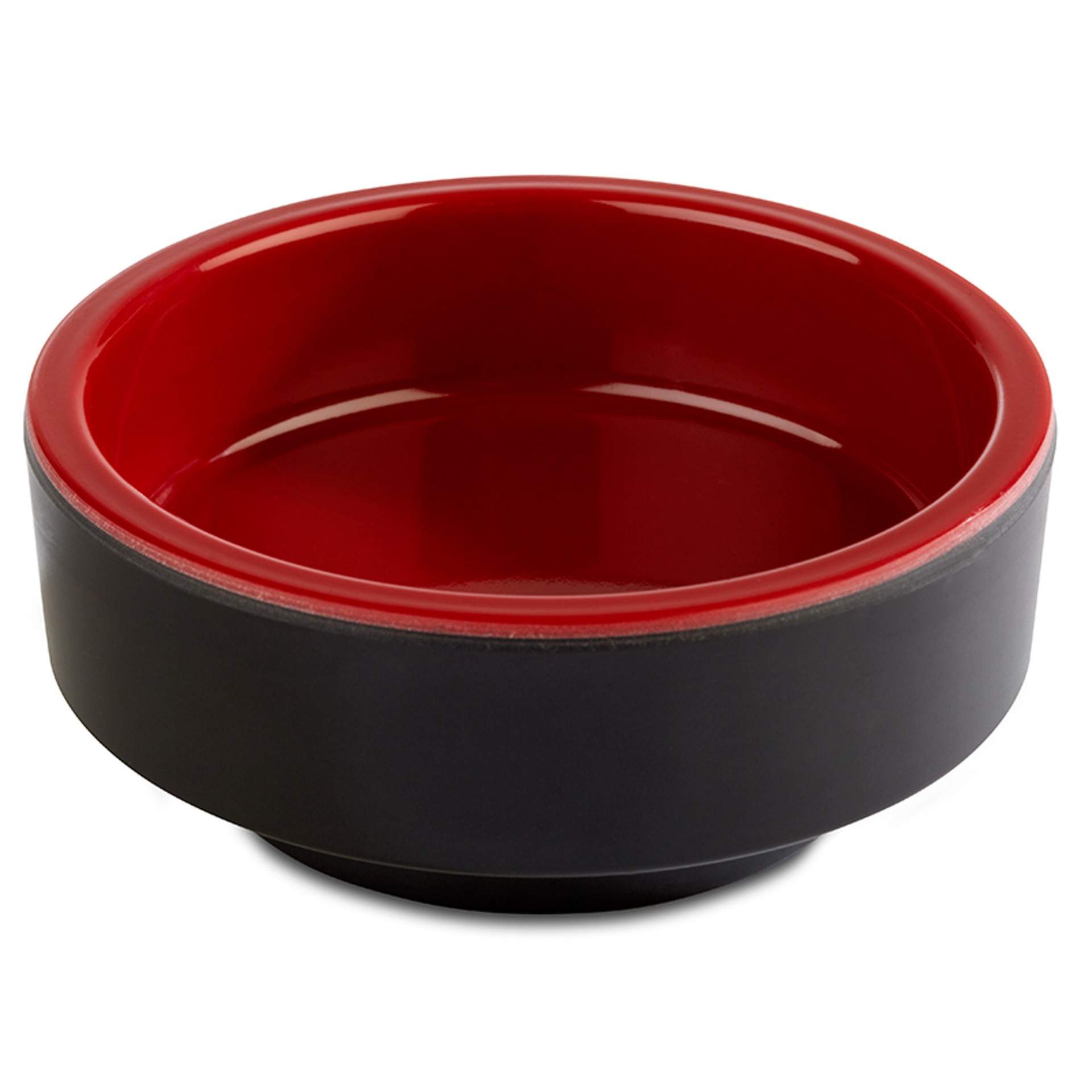 BentoBox - Serie Asia Plus - rot / schwarz - rund - Abm. 3 cm - Ø 7,5 cm - Inhalt 0,04 l - Melamin - 15467-B