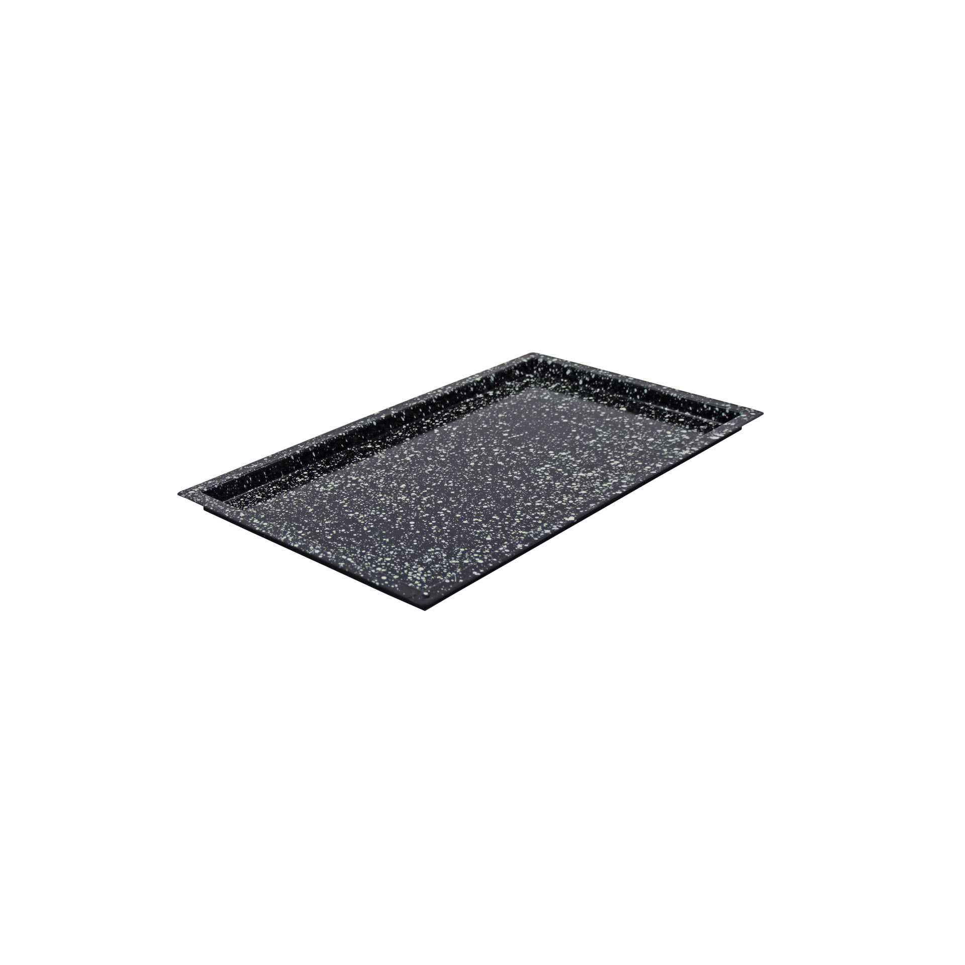 GN-Backblech - Granit-Emaille - Abm. 53,0 x 32,5 x 2,0 cm - GN 1/1 (530 x 325 mm) - 20 mm - Stahlblech - 382510-C