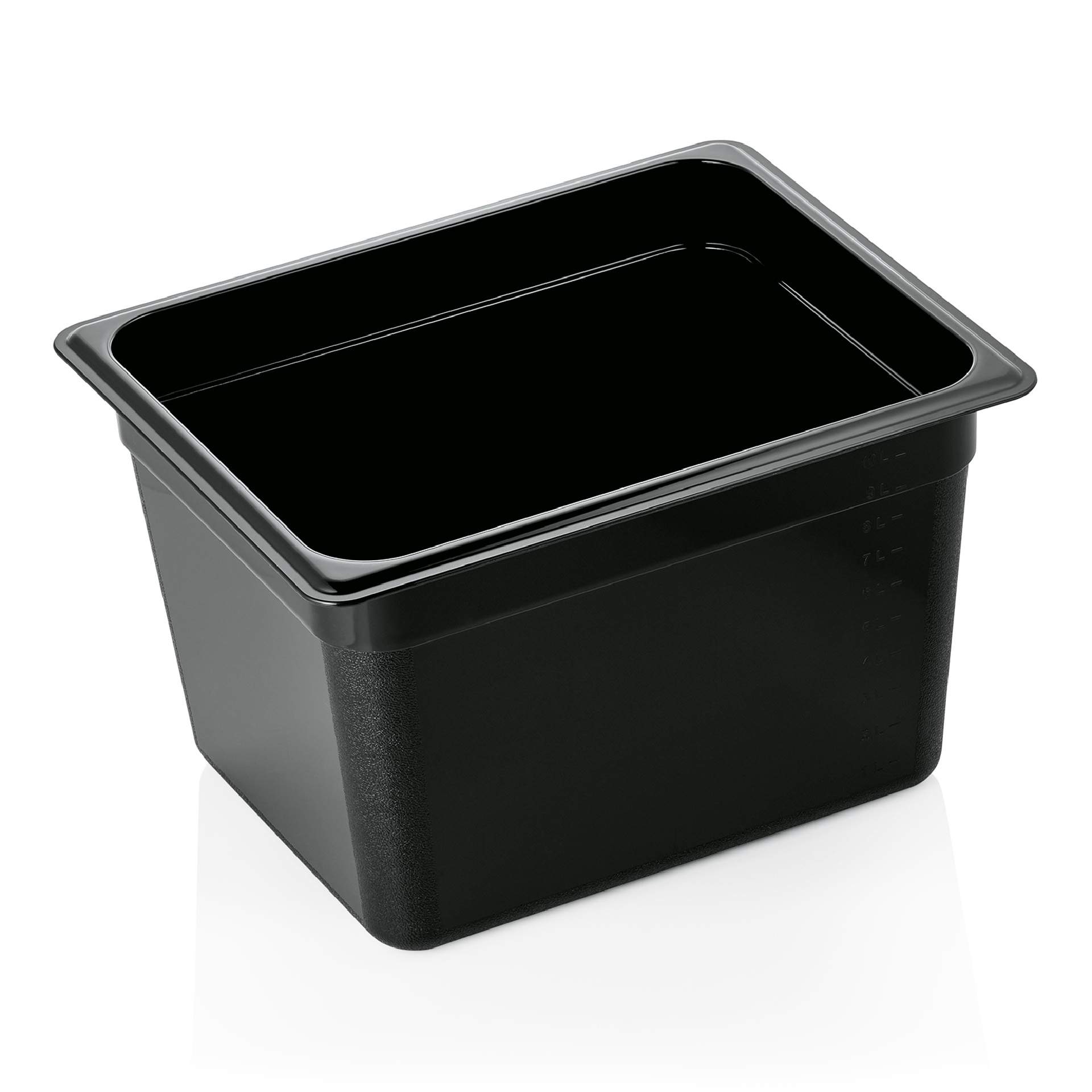 GN-Behälter - schwarz - Serie 95 - GN 1/2 (325 x 265 mm) - 200 mm - Polycarbonat - 9512200-A