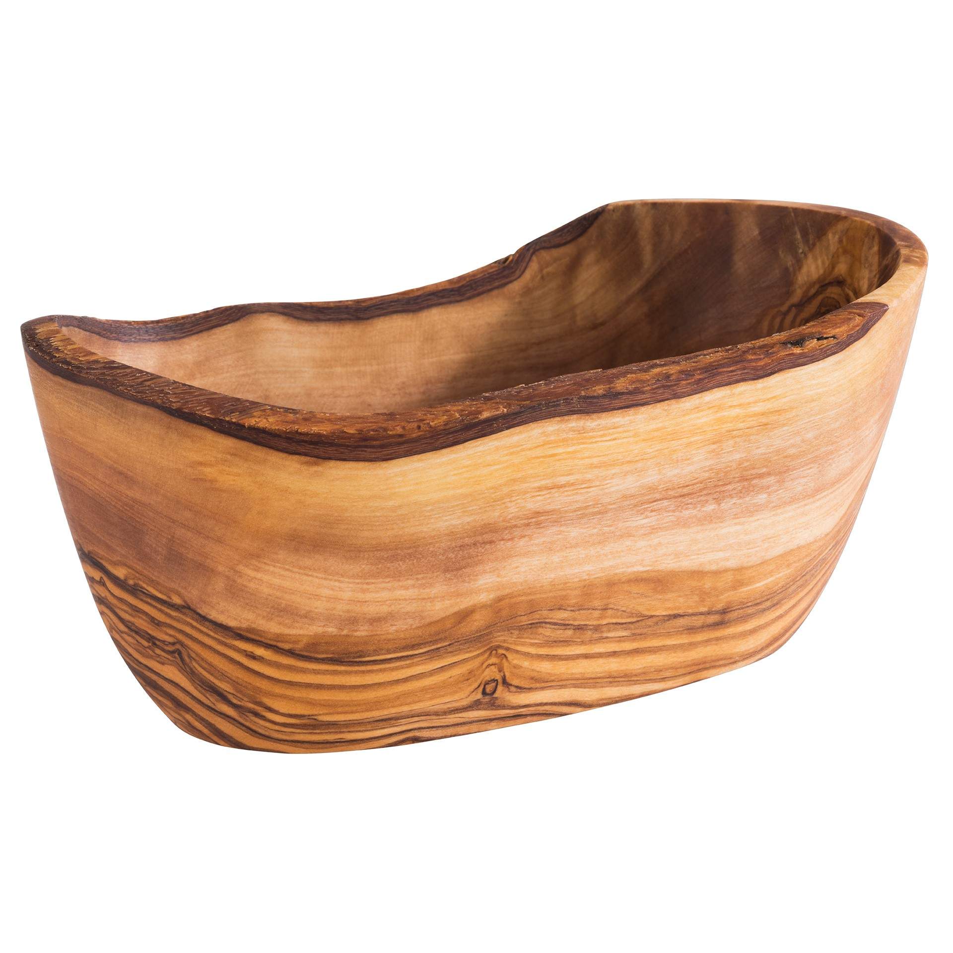 Schale - Serie Olive - Abm. 16,0 x 9,0 x 7,0 cm - Inhalt 0,30 l - Olivenholz - 908-B